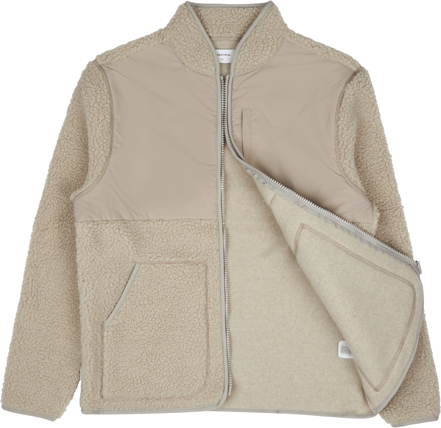 Studio Total Recycled Pile Jacket Kitt - Bild 4