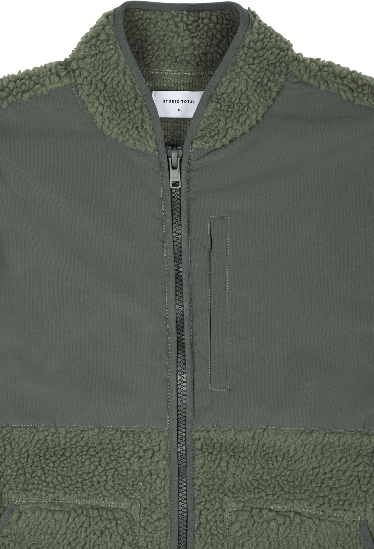 Studio Total Recycled Pile Jacket Forest - Bild 3