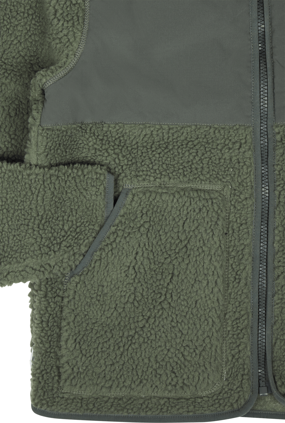 Studio Total Recycled Pile Jacket Forest - Bild 4