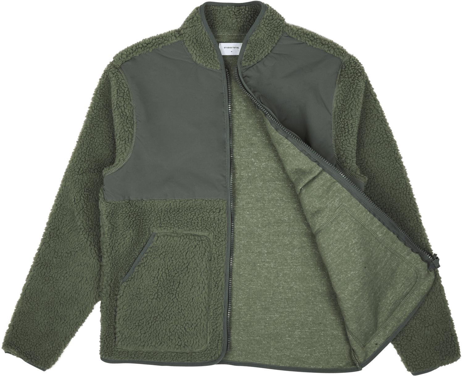 Studio Total Recycled Pile Jacket Forest - Bild 5