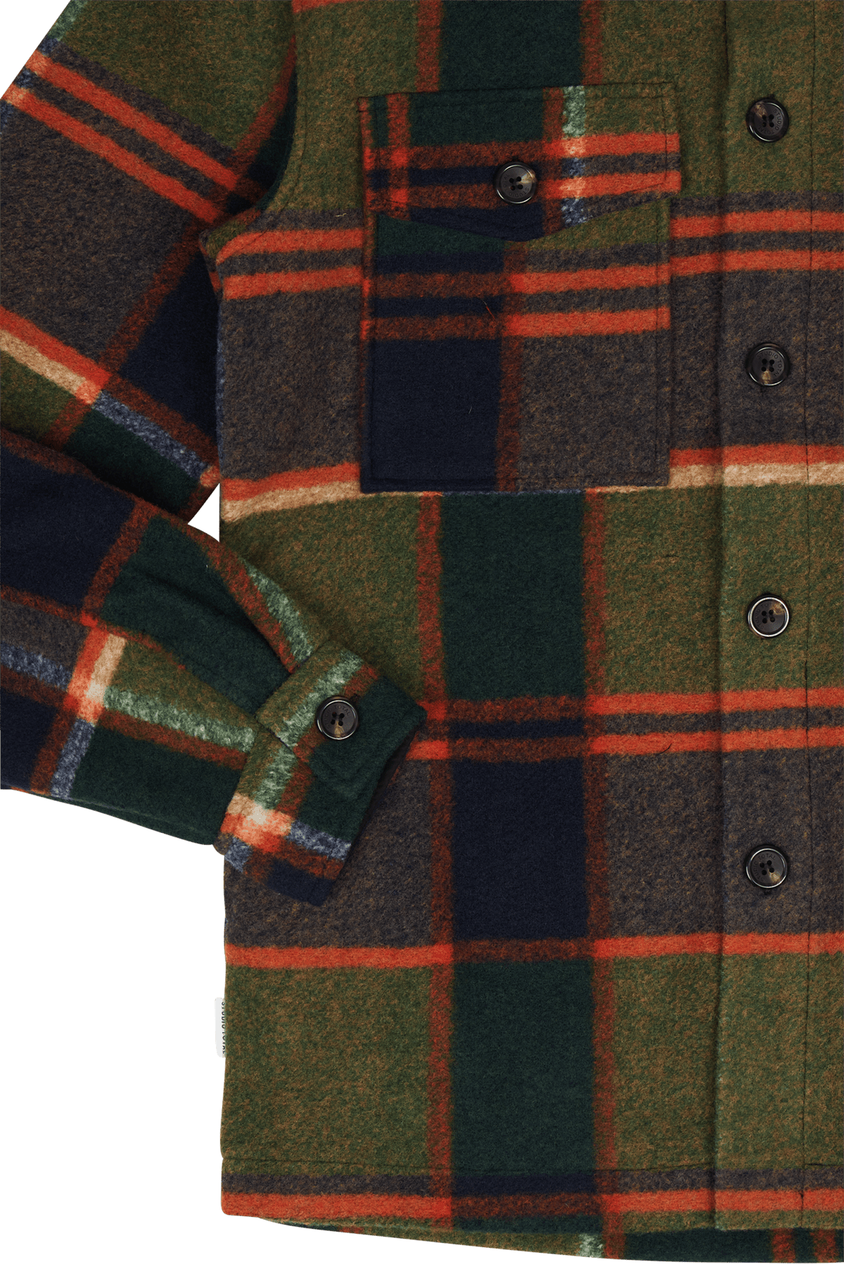 Studio Total Outdoor Check Overshirt Ochra Check - Bild 4
