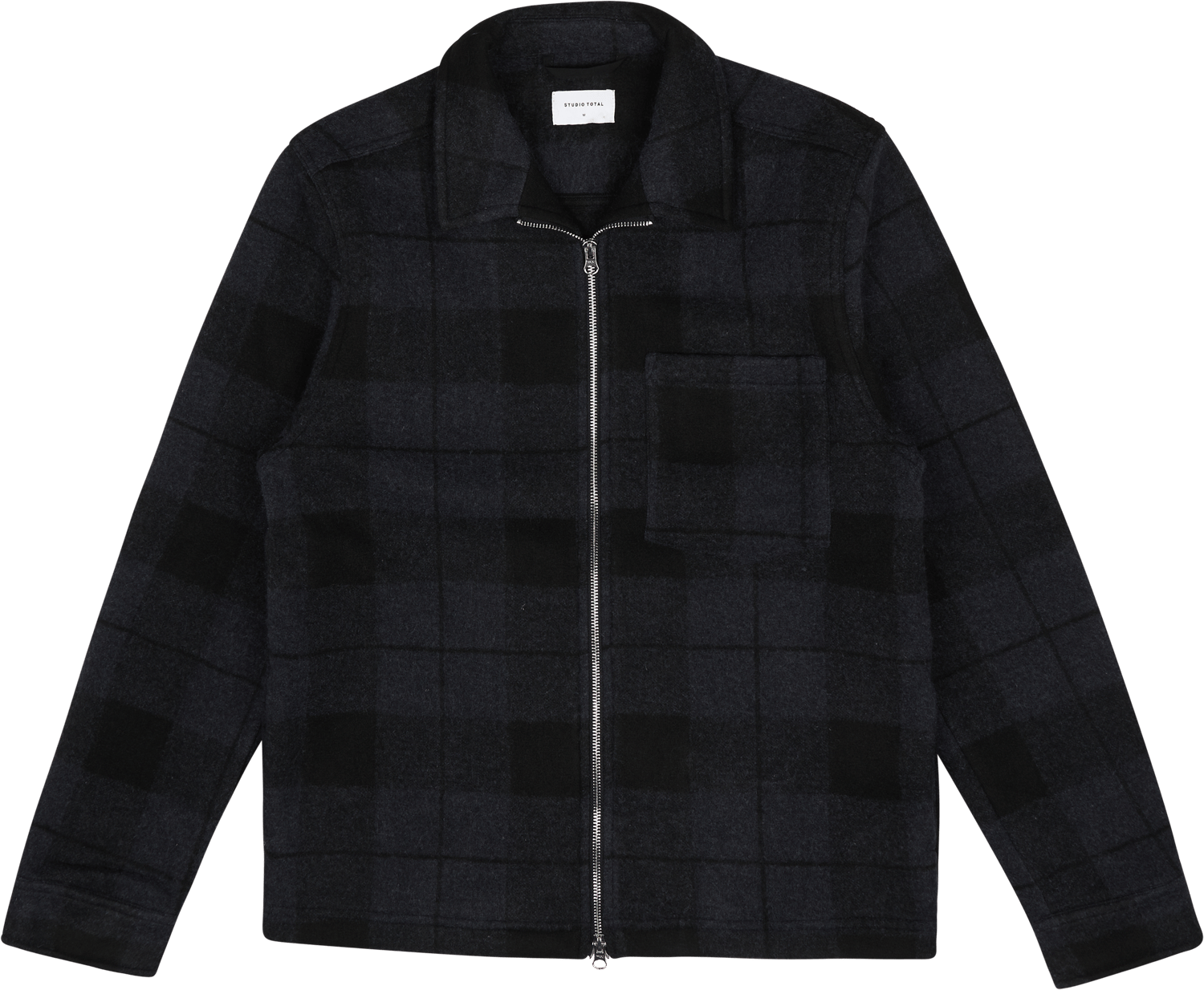 Studio Total Zip Check Overshirt