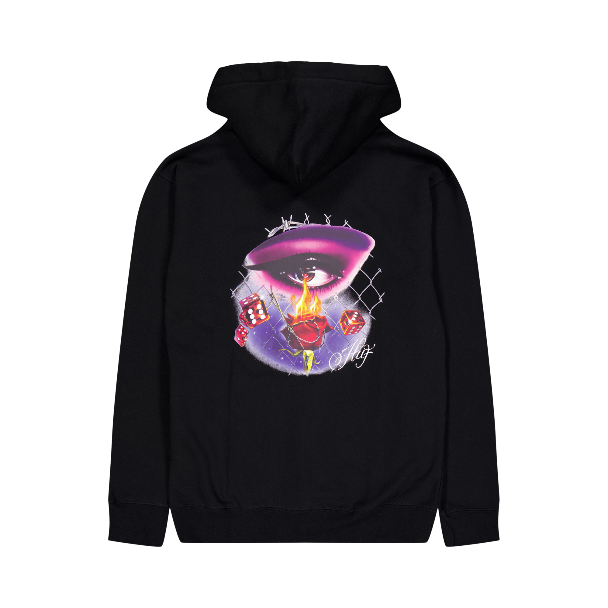 Feline Eye P/o Hoodie Black - Bild 2