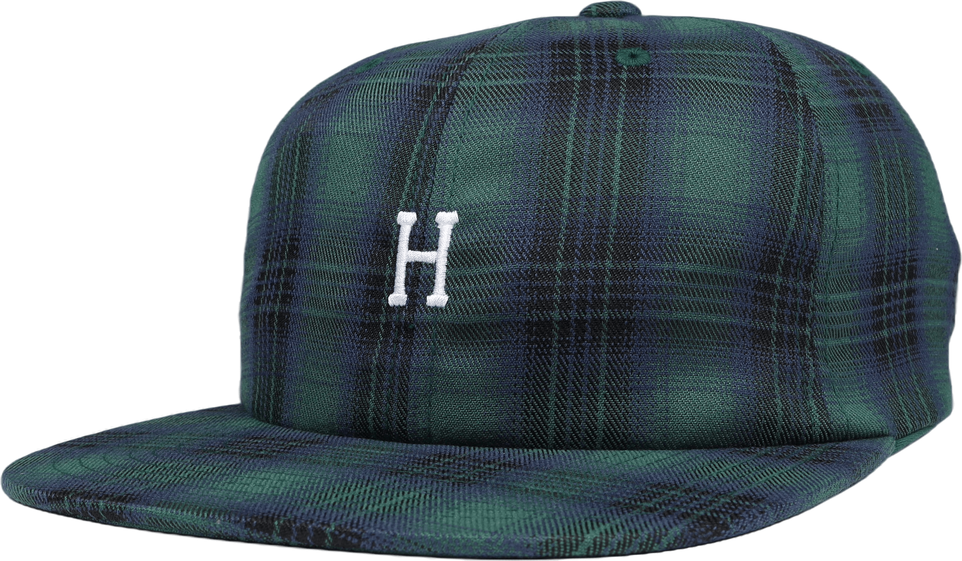Classic H 6 Panel Hat Navy Plaid