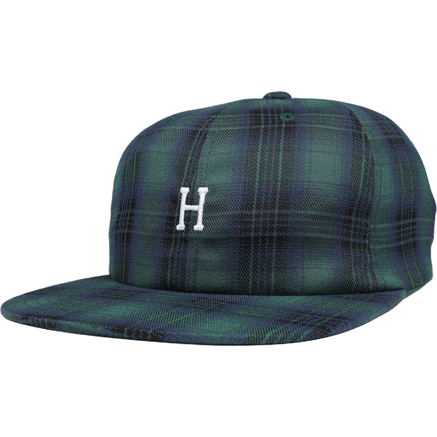 Classic H 6 Panel Hat Navy Plaid