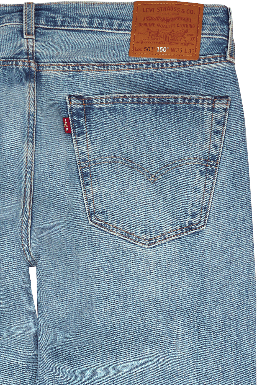 501 Levi's Original Z8102  Light Indigo Destructed - Bild 4