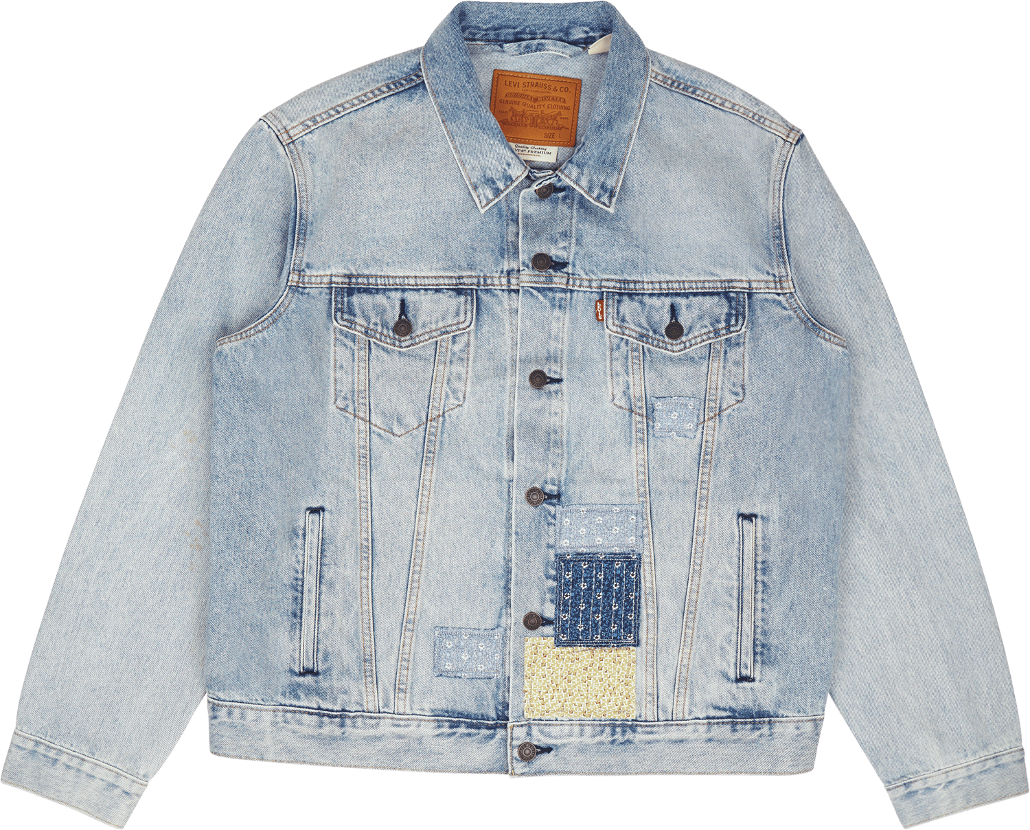 The Trucker Jacket Z8202  Light Indigo Destructed