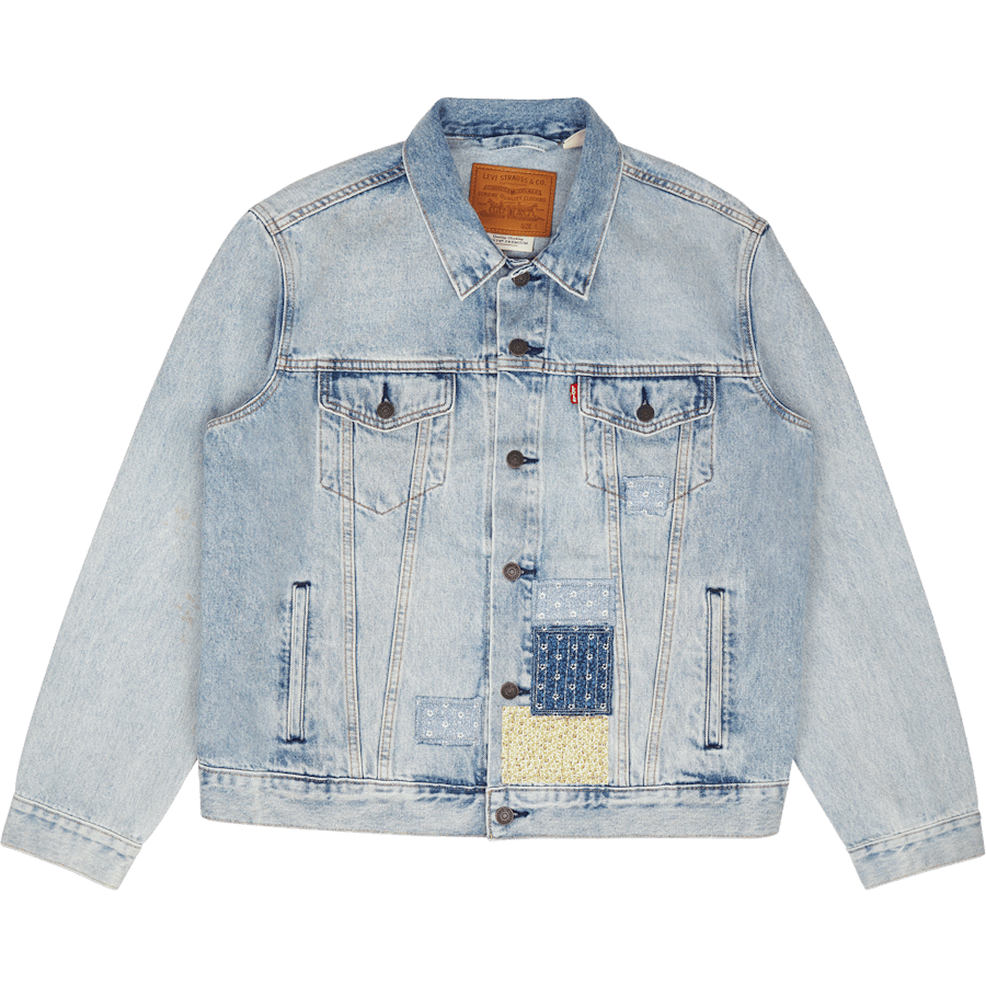 The Trucker Jacket Z8202 Light Indigo Destructed