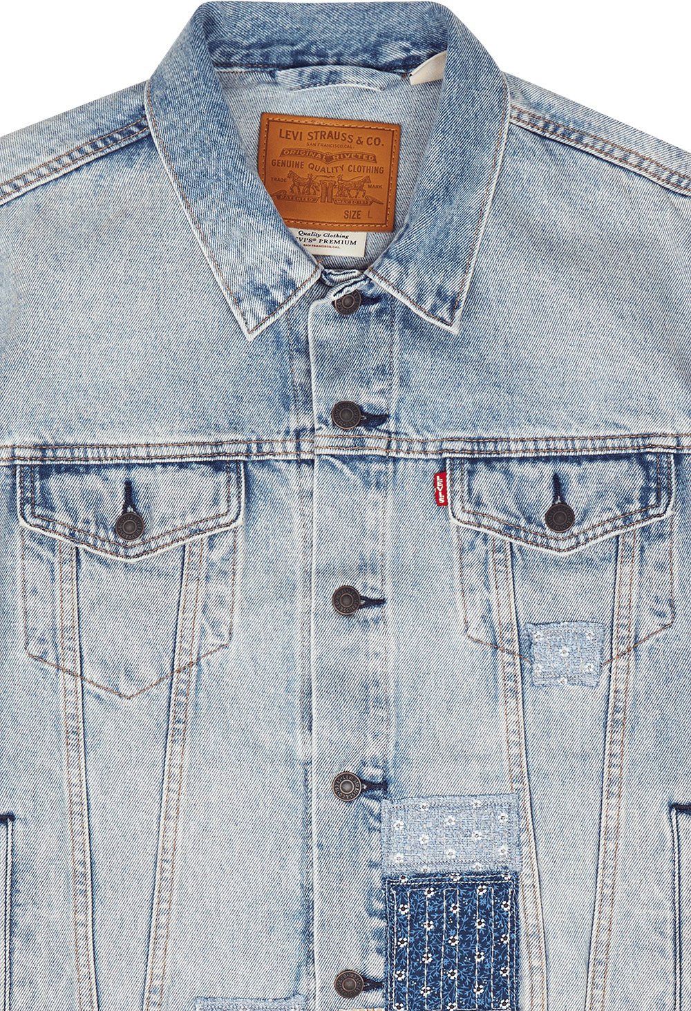 The Trucker Jacket Z8202  Light Indigo Destructed - Bild 3