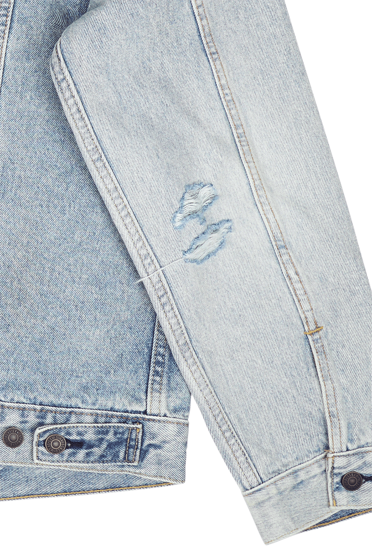 The Trucker Jacket Z8202  Light Indigo Destructed - Bild 6