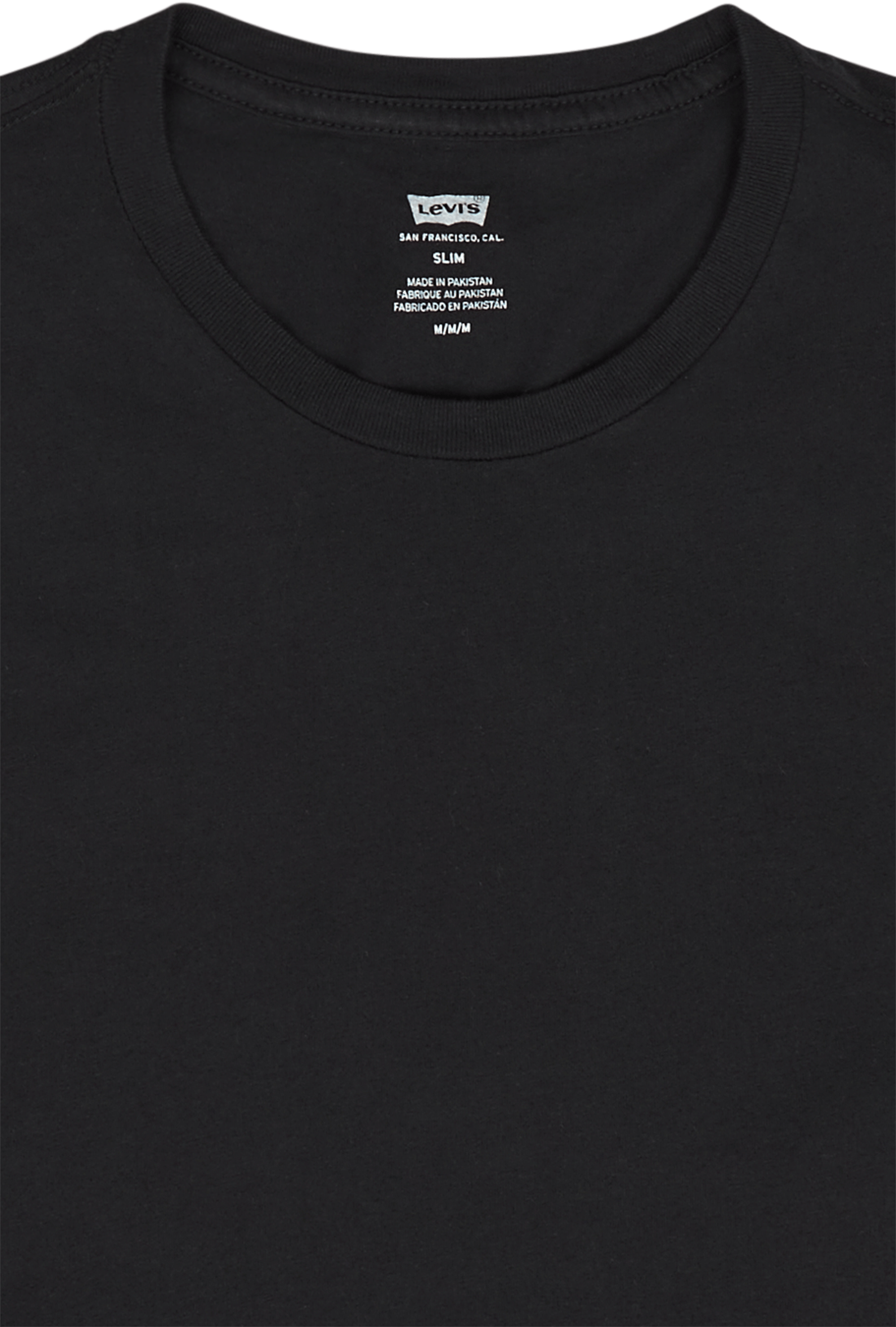 Slim 2pk Crewneck 1 Two-pack Tee Black + Black - Bild 4