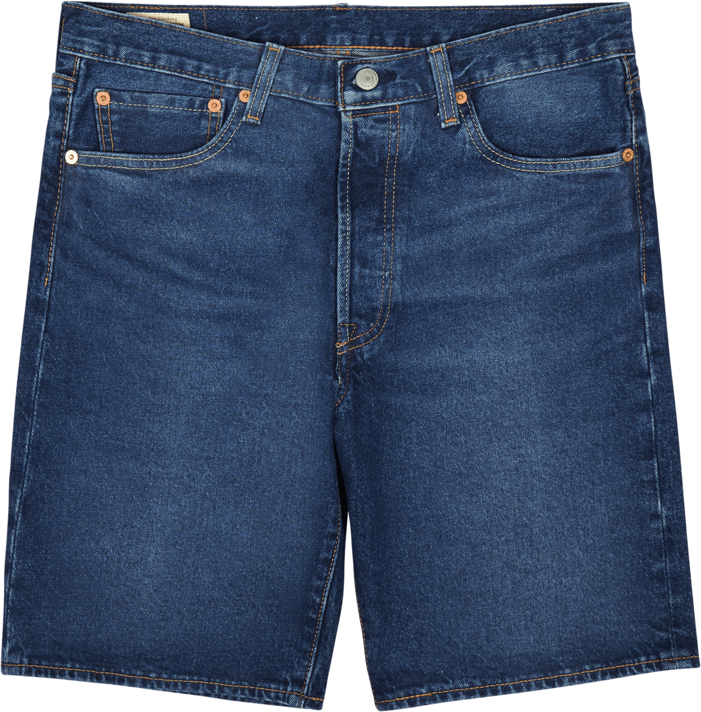 501 Hemmed Short Bleu Eyes Break Short, Male, Kläder, Bottoms, Blå, W36