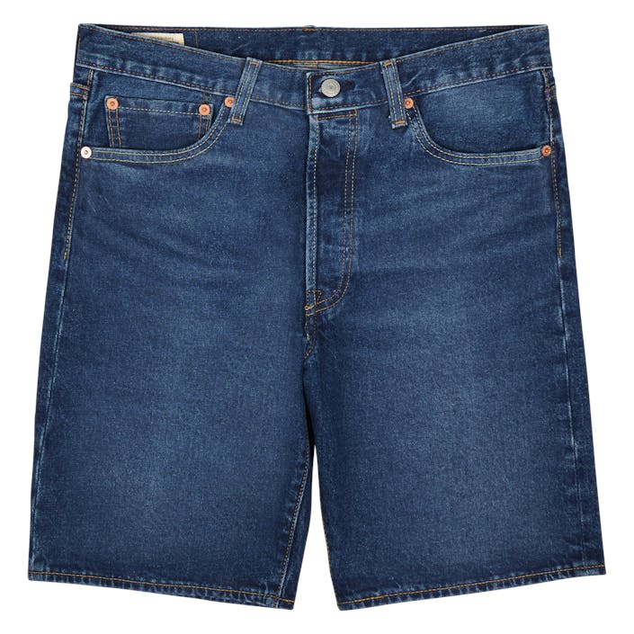 501 Hemmed Short Bleu Eyes Break Short, Male, Kläder, Bottoms, Blå, W36