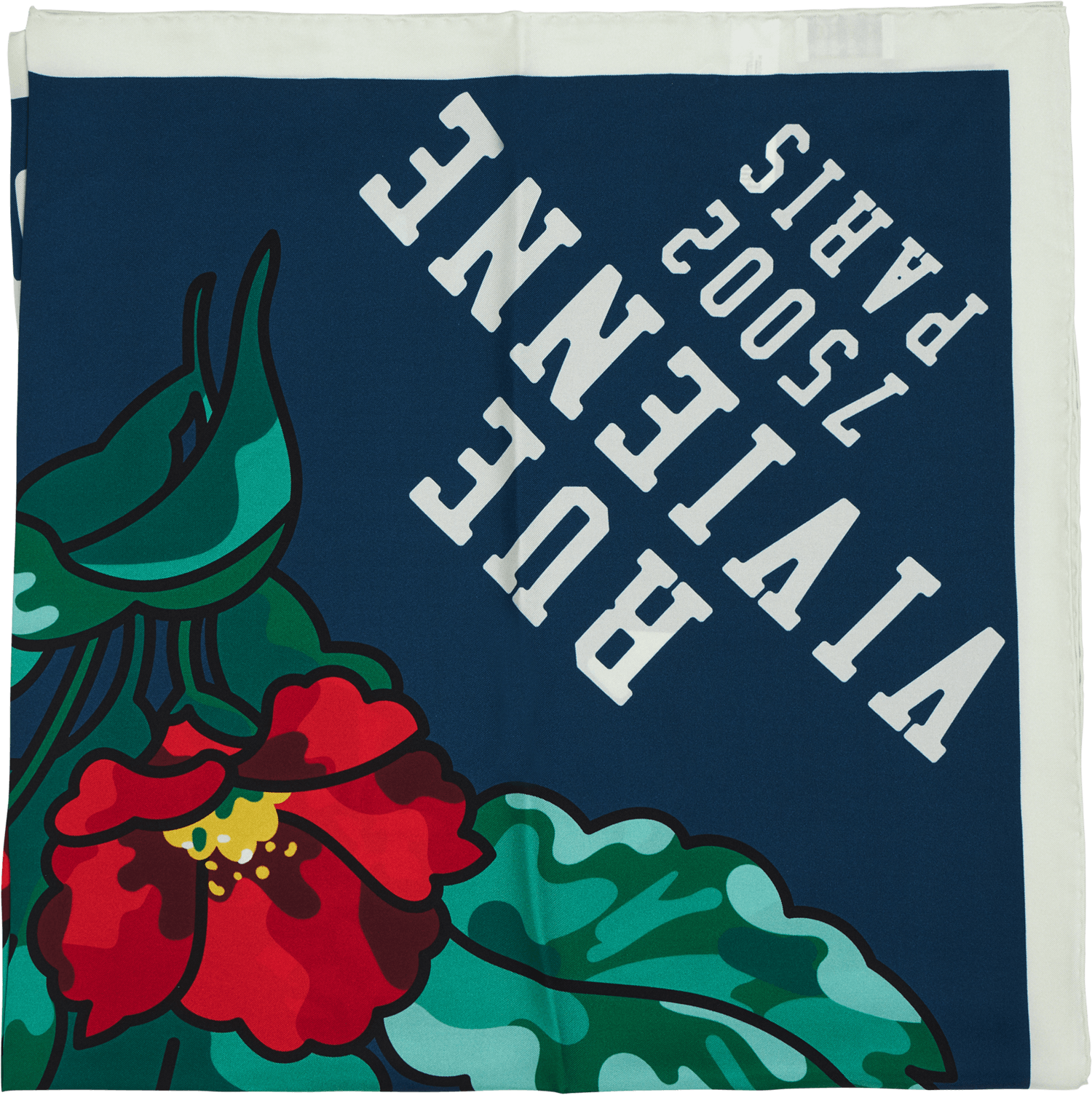 Square Hawaian Flower Duck Blue, Unisex, Apparatuur, andere accessoires, Multi kleur, ONESIZE