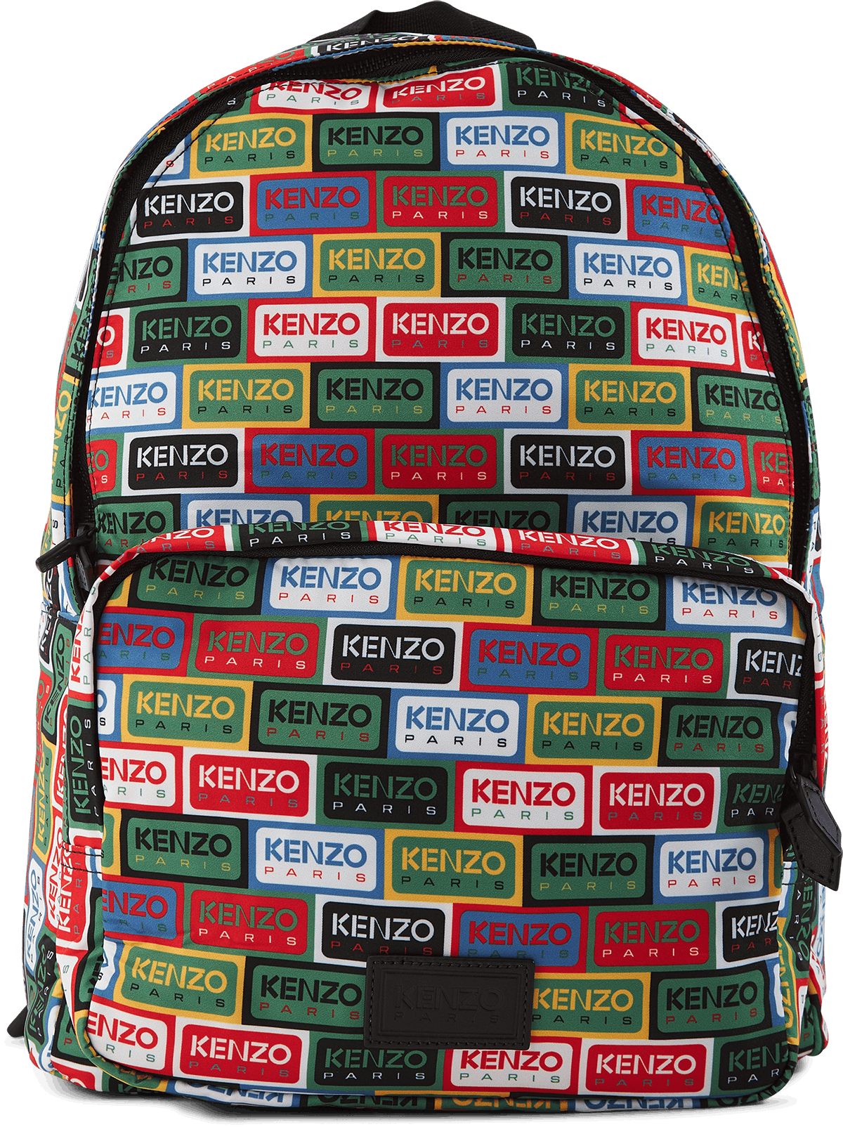 Backpack Kenzo Label Multicolor, Unisex, Equipment, Accessories, multi color, ONESIZE