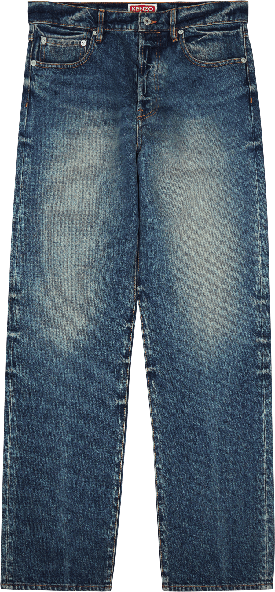 Denim Pants Medium Stone Blue Denim