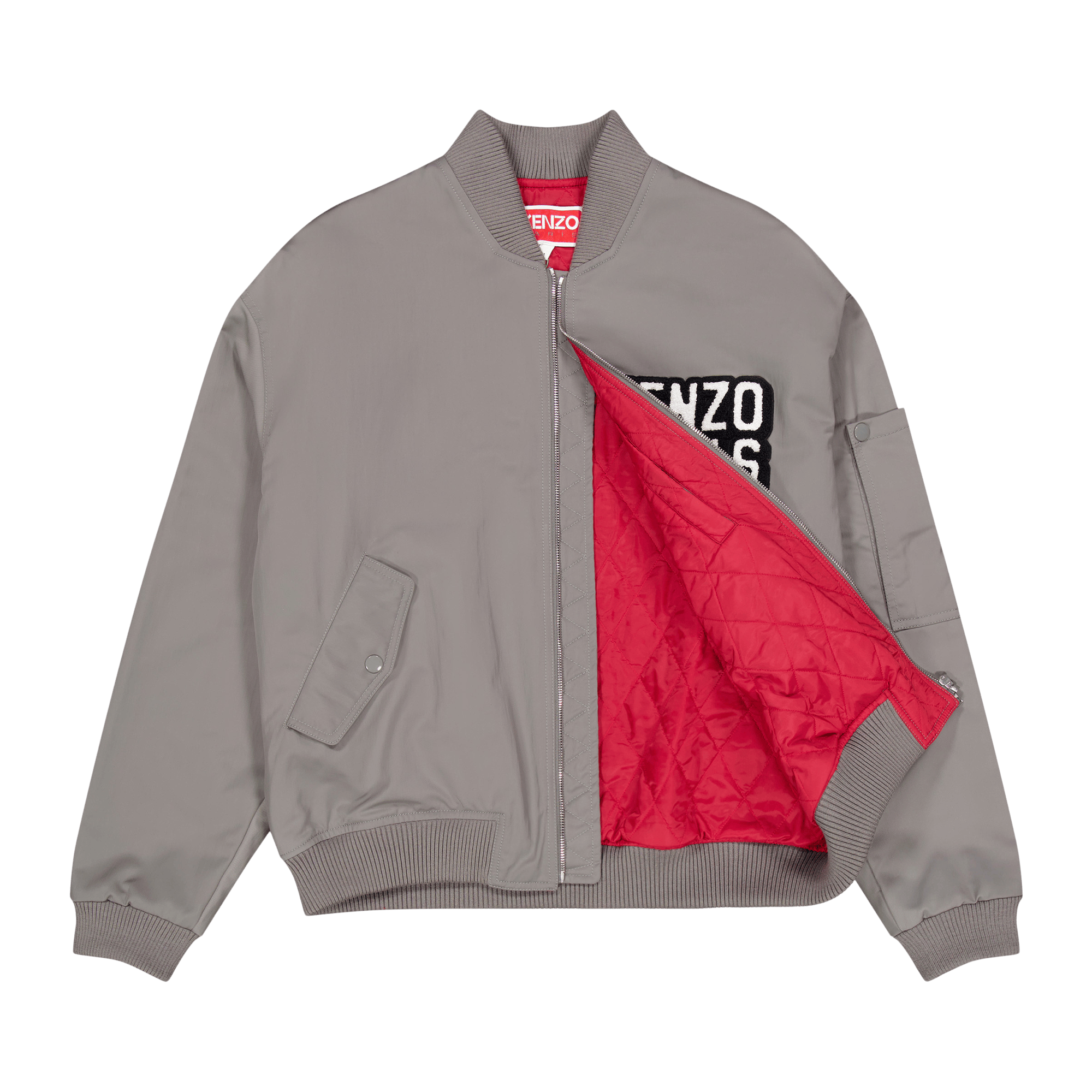 Bomber Jacket Ken Zo Middle Grey - Bild 3
