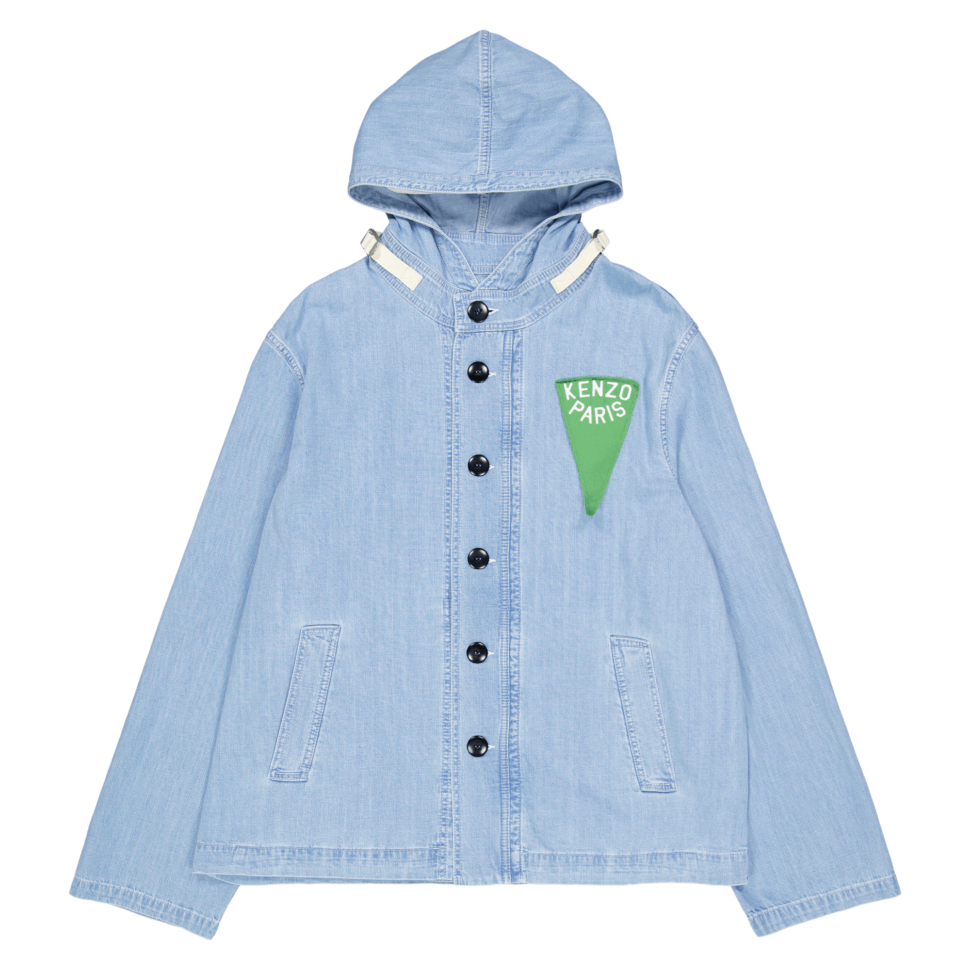 Parka Nautical Stone Bleached Blue Denim, Male, Bekleidung, Jacken, Blau, L