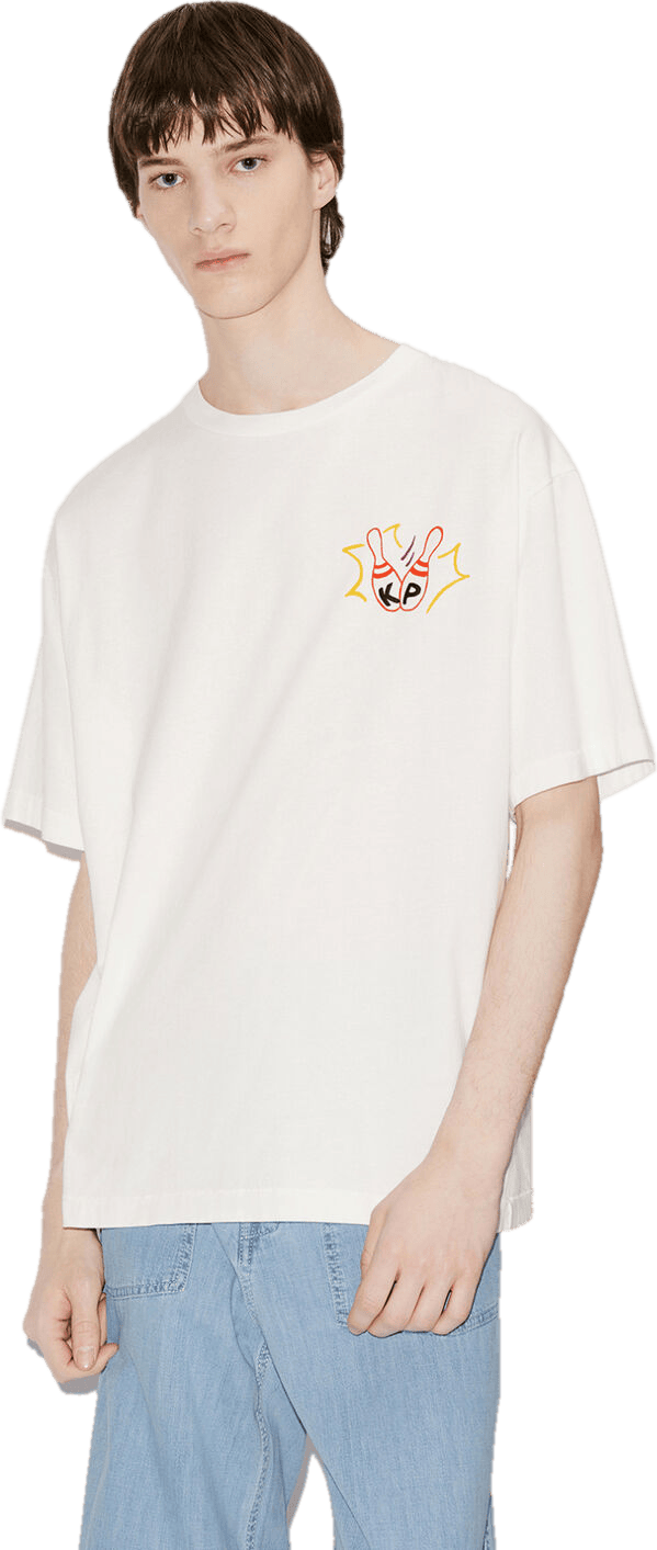 T-shirt Bowling Elephant Off White - Bild 3