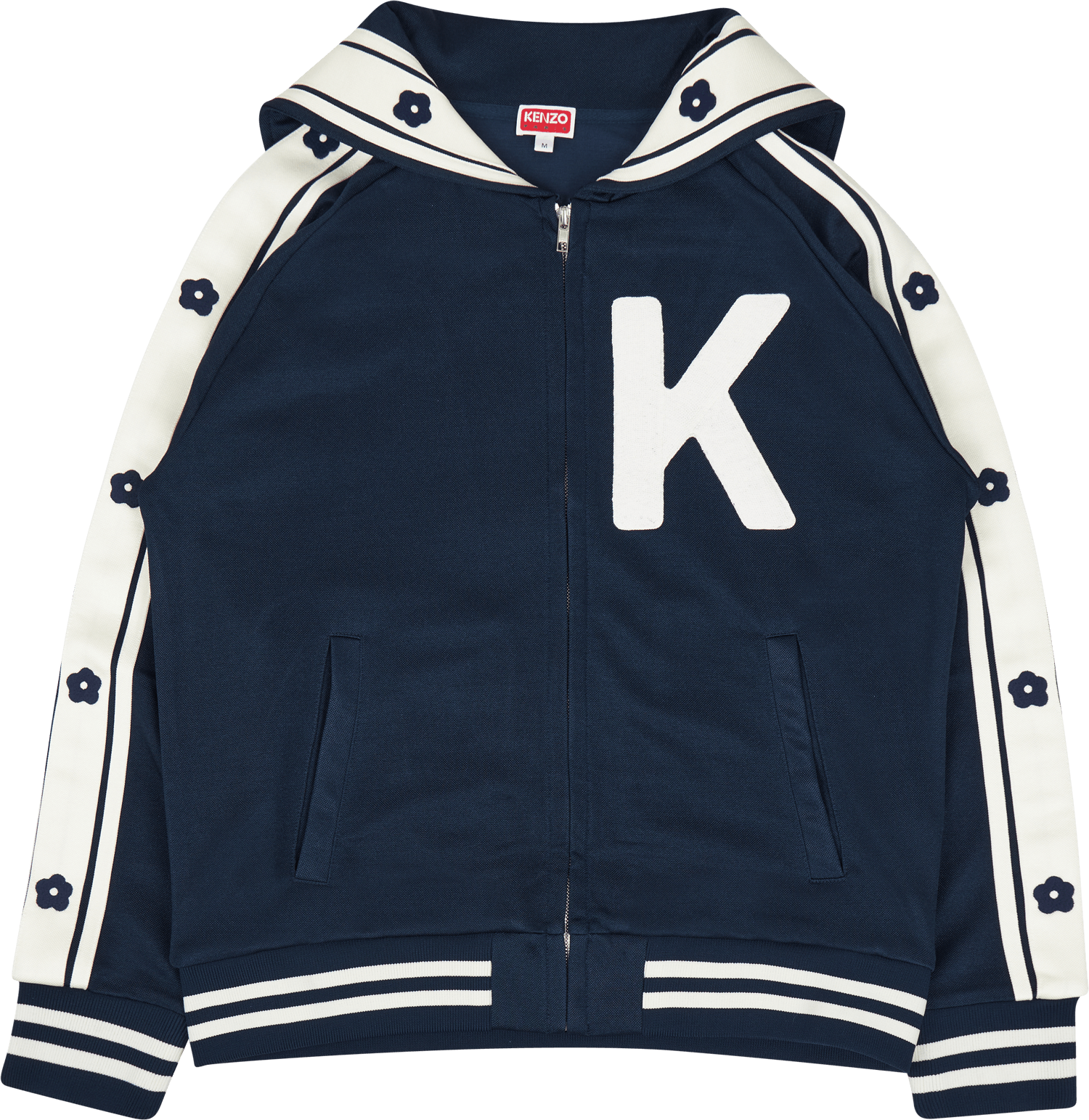 Zip Up Sweatshirt Ken Zo Midnight Blue, Male, Apparels, hoodies and sweatshirts, Blue, XXL