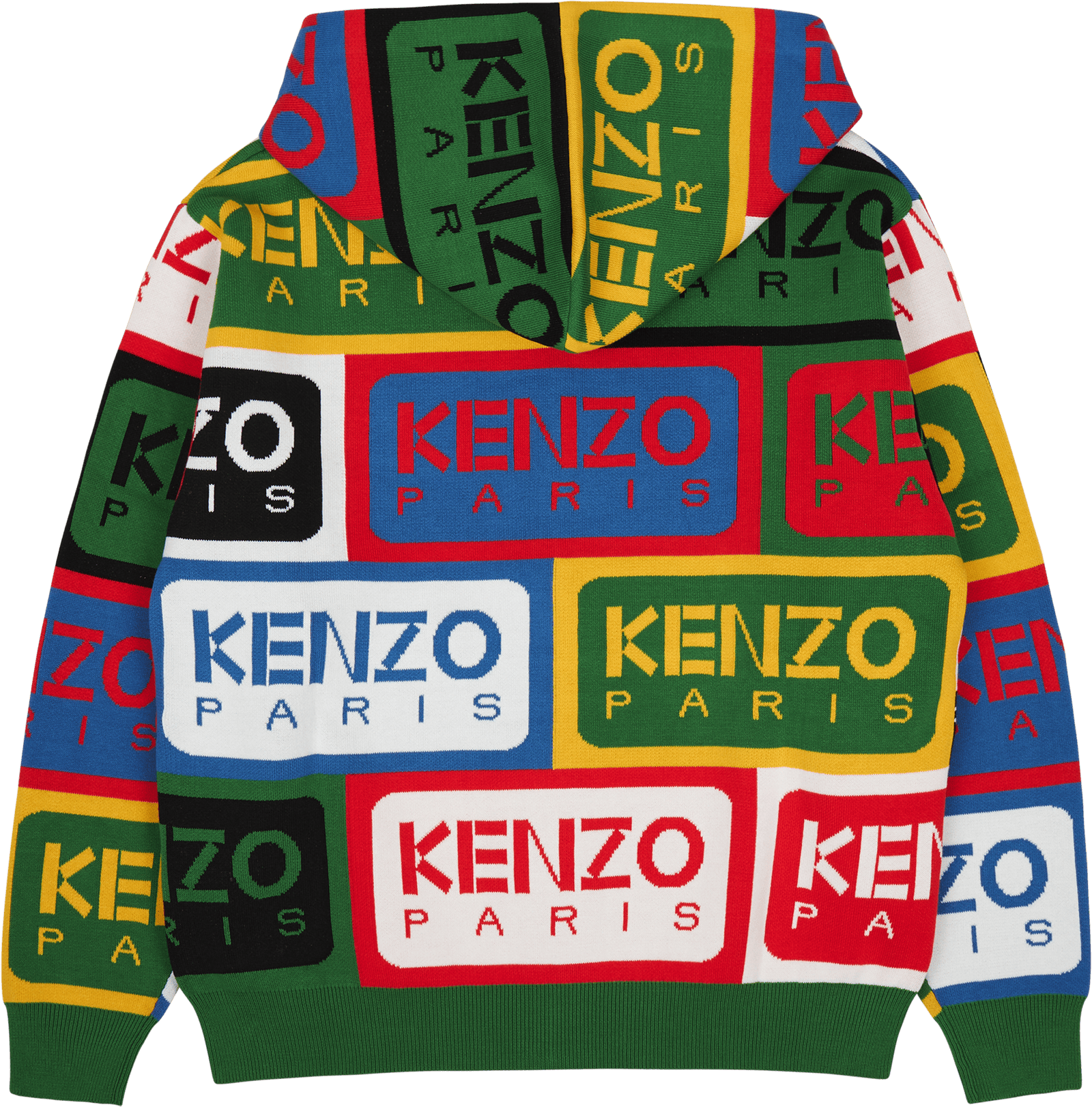 Zip Up Cardigan Kenzo Label Multicolor - Bild 2