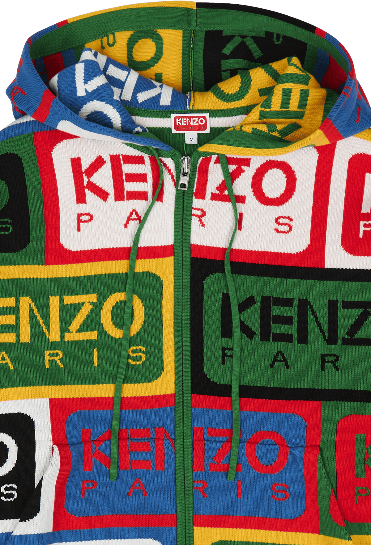 Zip Up Cardigan Kenzo Label Multicolor - Bild 3