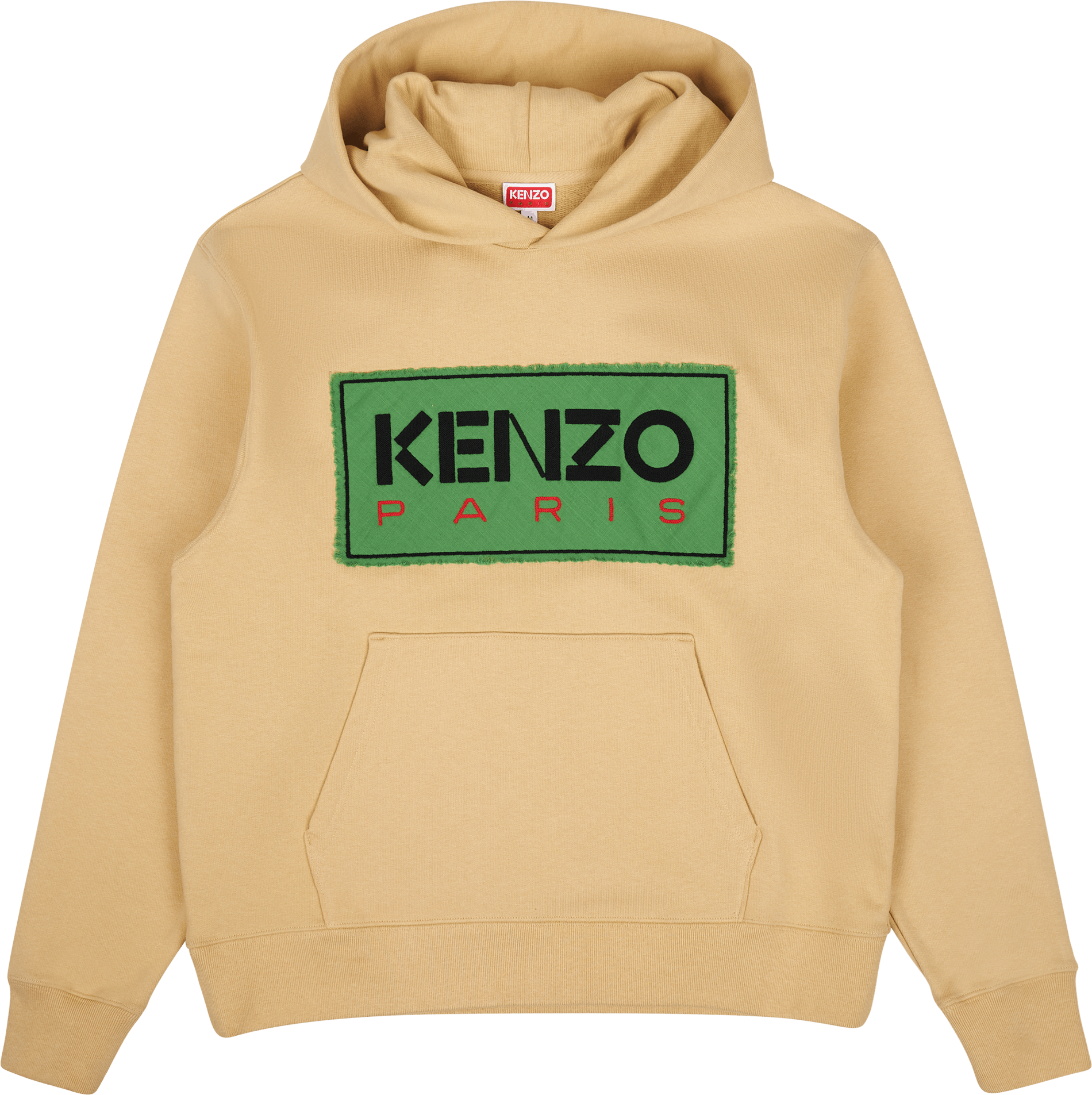 Hoodie Tricolor Kenzo Paris Beige, Male, Tøj, hættetrøjer og sweatshirts, Gul, XL