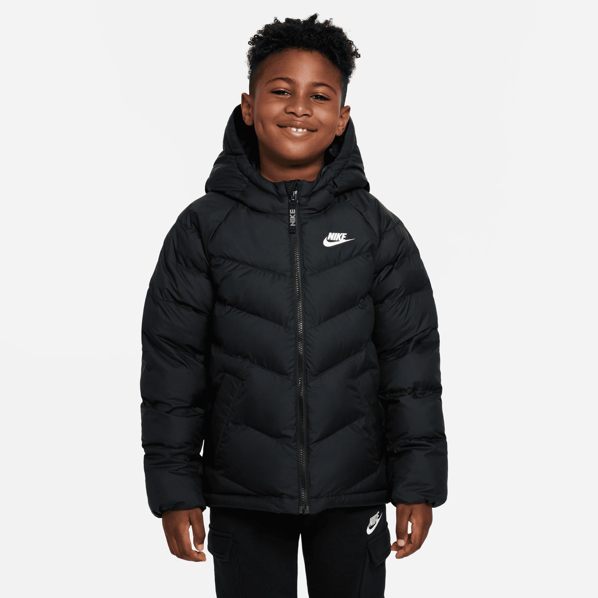 Nike Sportswear Big Kids' Synt Black/black/white, Unisex, Ropa, chaquetas, Negro, S