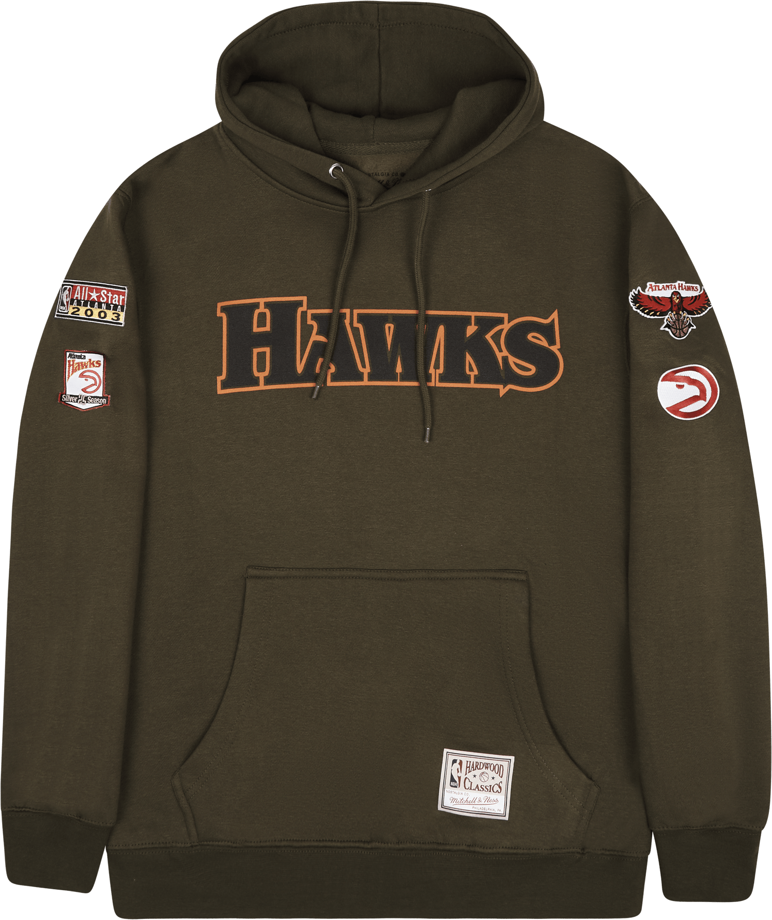 Hawks Script Flight Hoodie, Male, Ropa, sudaderas con capucha y sudaderas, Verde, L