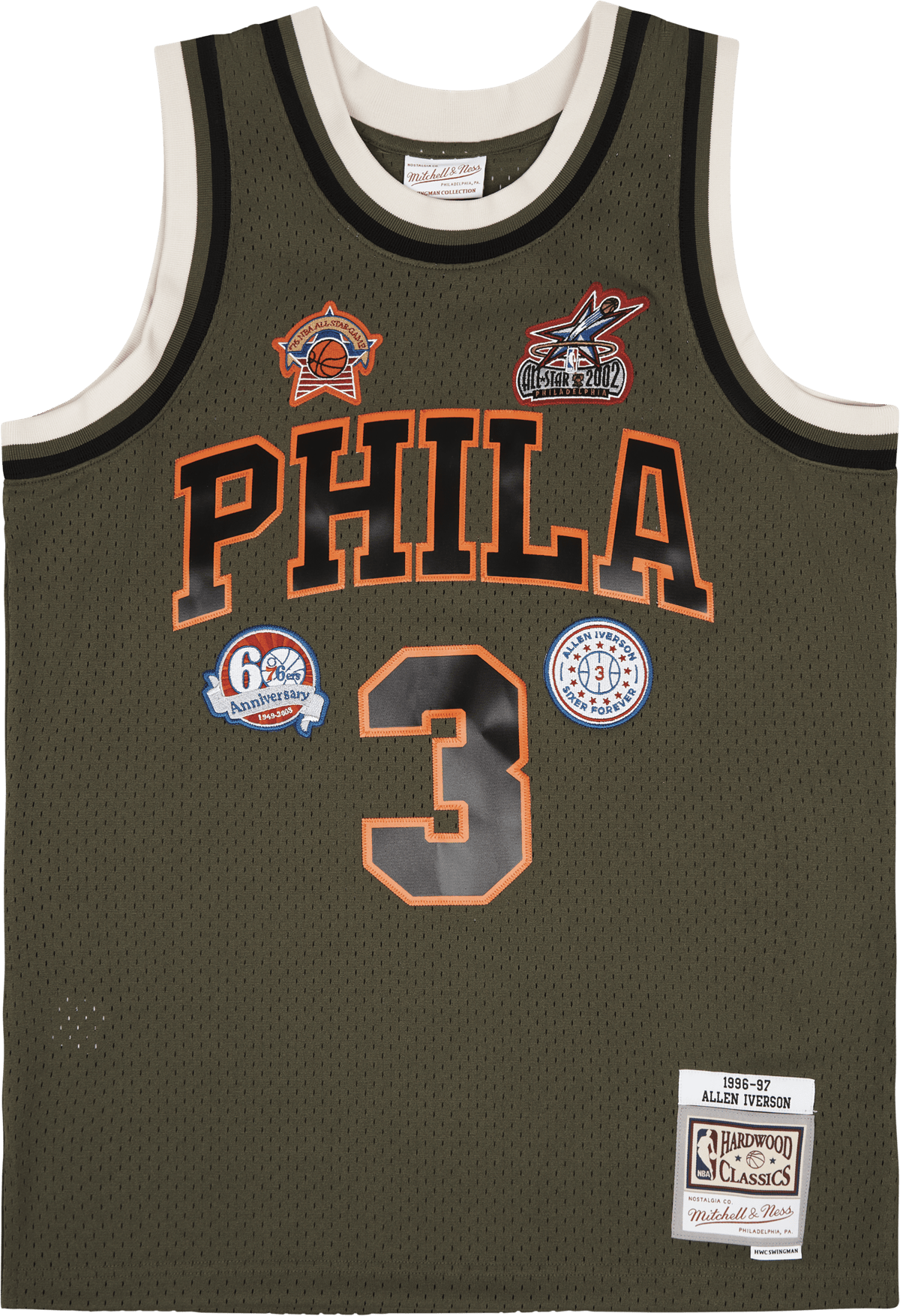 76ers Flight Swingman Jersey – Allen Dark