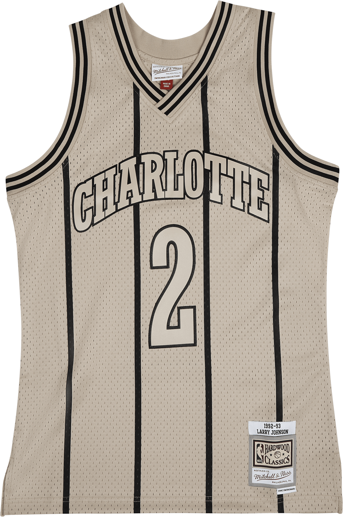 Hornets Khaki Swingman Jersey
