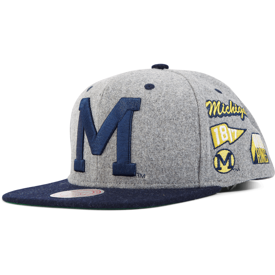 Michigan Melton Patch Snapback