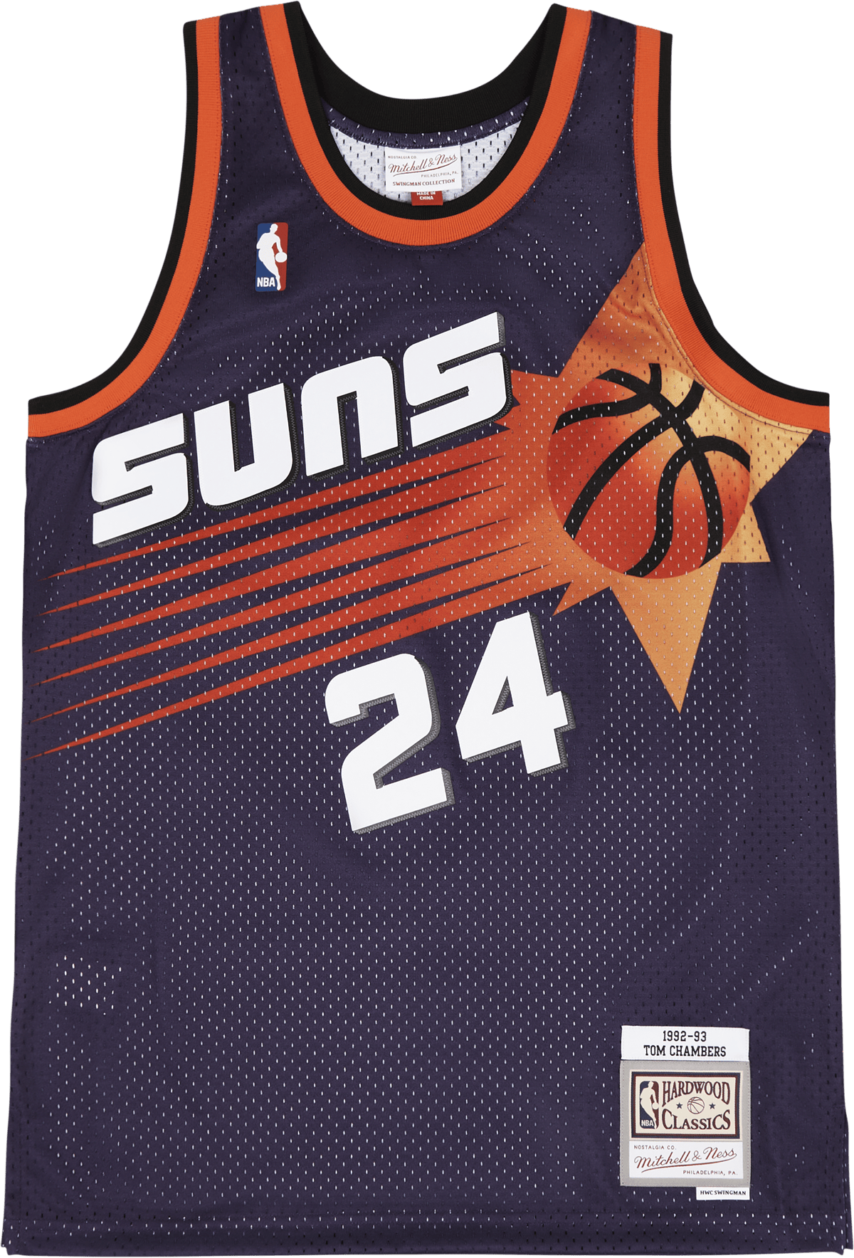 Swingman Jersey - Tom Chambers, Male, Ropa, Jersey, Morado, S