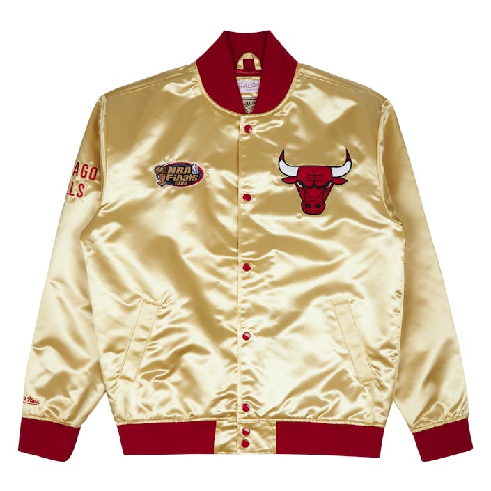 Bulls Lightweight Satin Jacket, Male, Vêtements, vestes, Doré, S