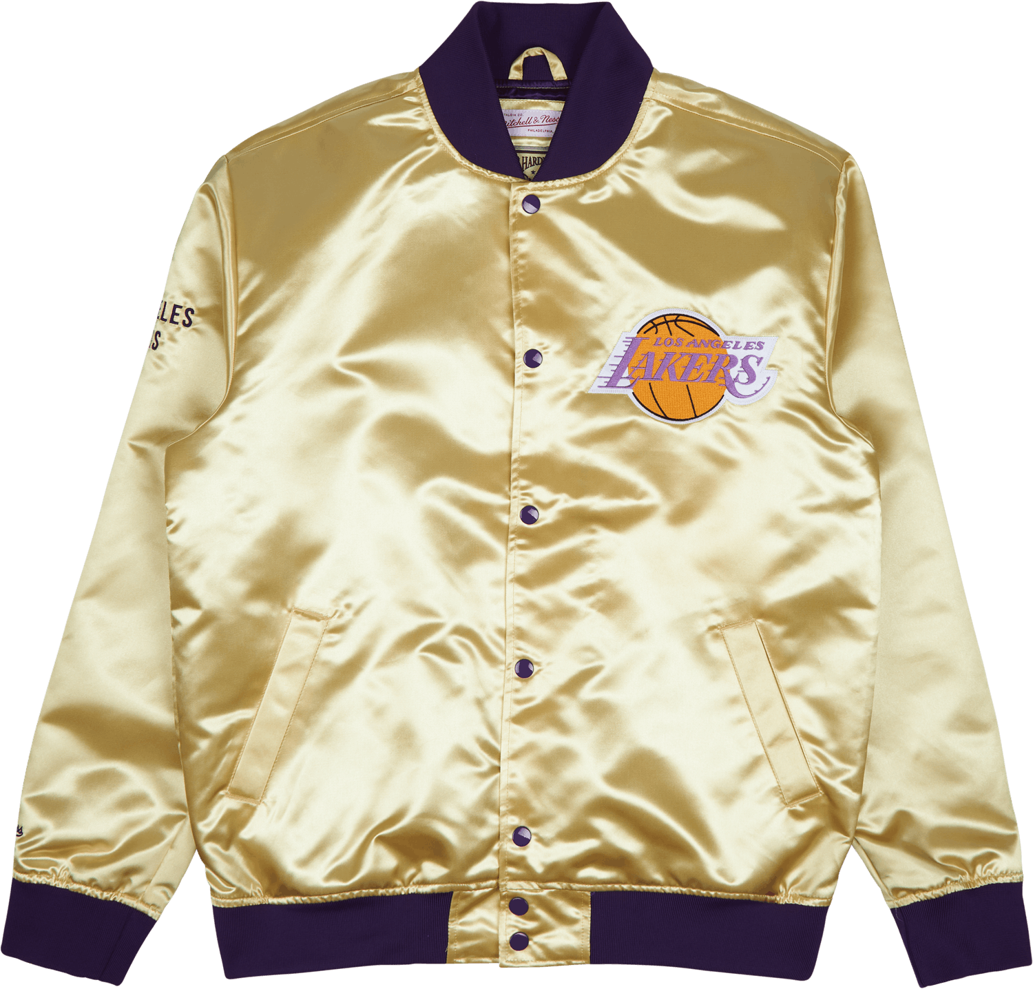 Lakers Lightweight Satin Jacket, Male, Aparelhos, jaquetas, Ouro, L