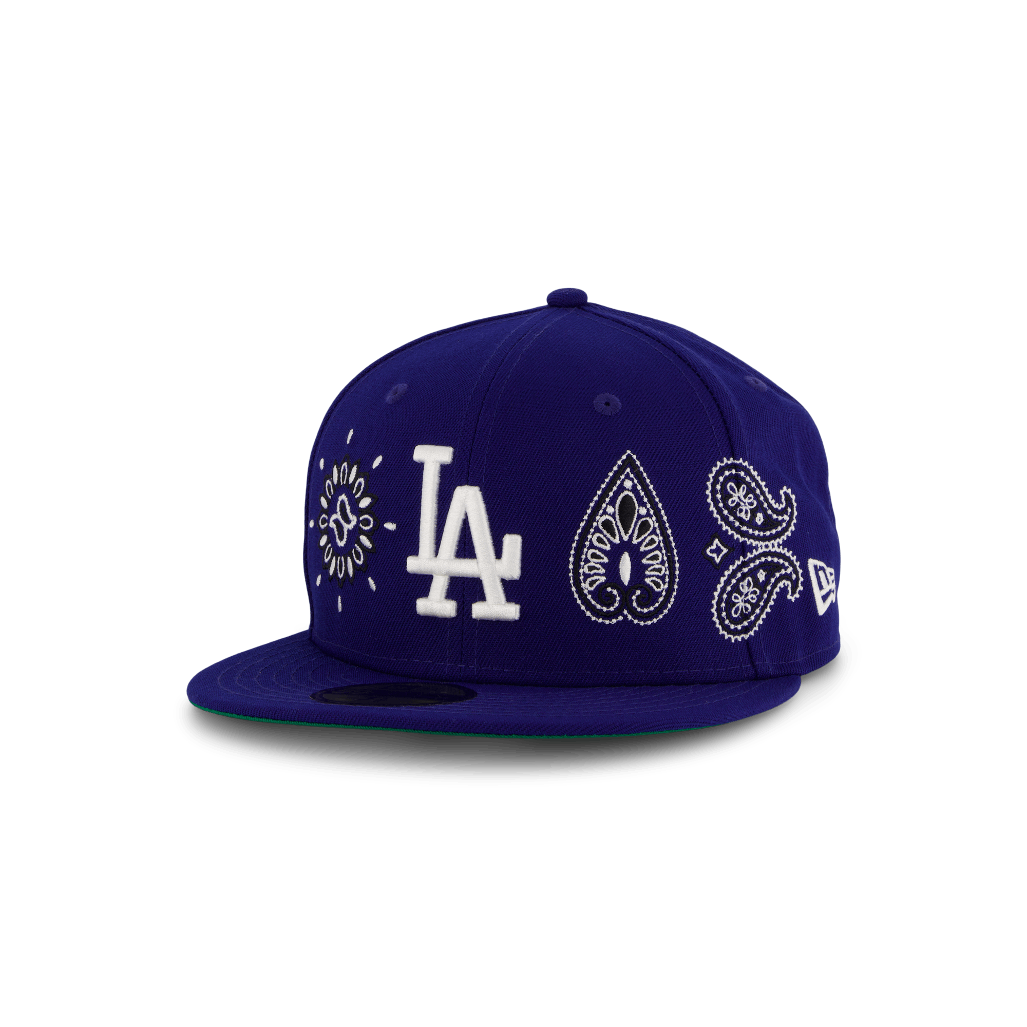 Mlb Aop Paisley 5950 Dodgers Otcwhi, Unisex, Vaatteet, hatut ja lakit, 7 1/8