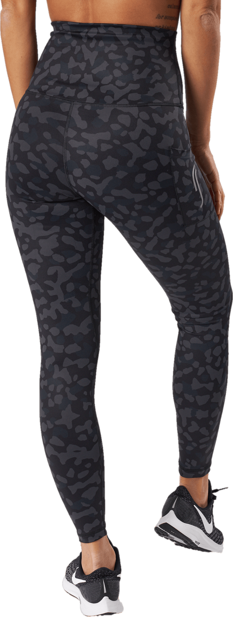 High Waist Tights - Side Pocke Leopard - Bild 3