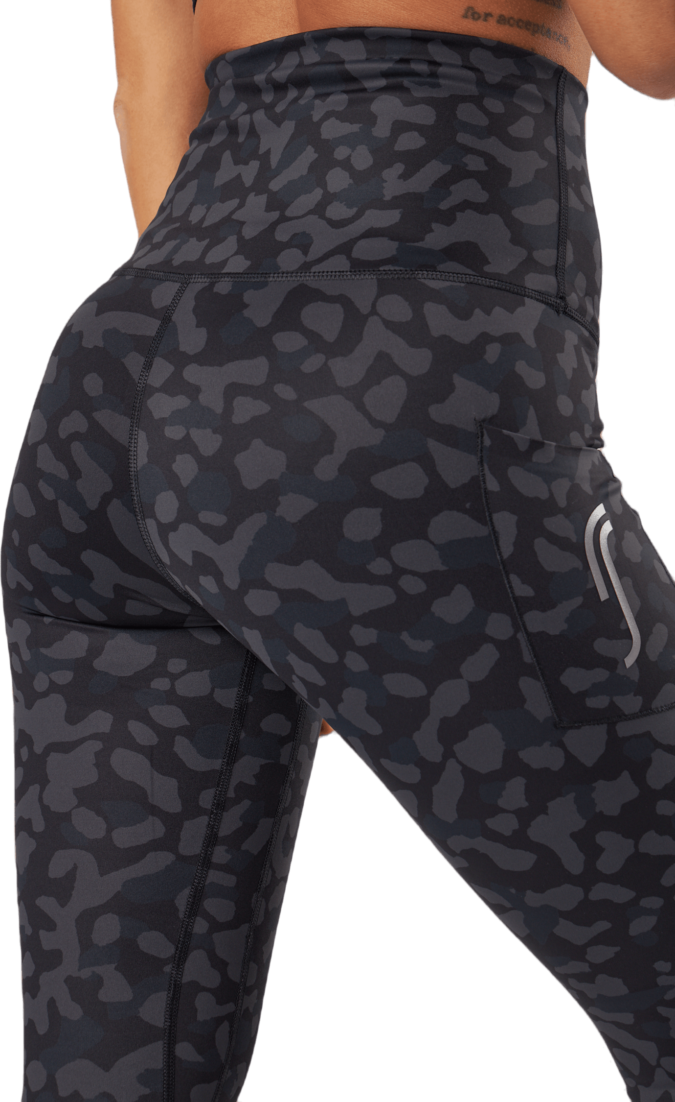 High Waist Tights - Side Pocke Leopard - Bild 5