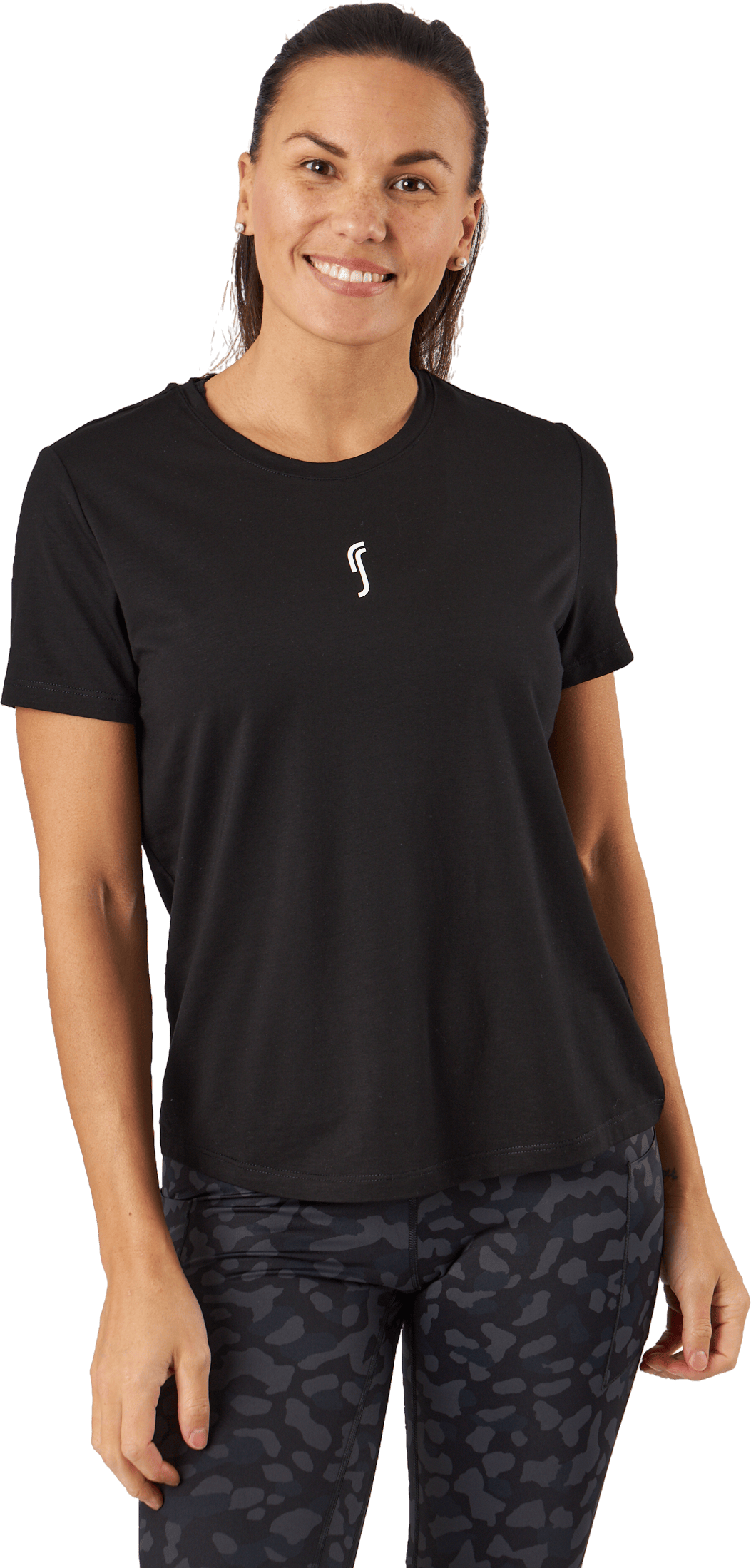 Relaxed T-shirt Black, Female, Ropa, Camiseta de manga corta, Tenis, Negro, M