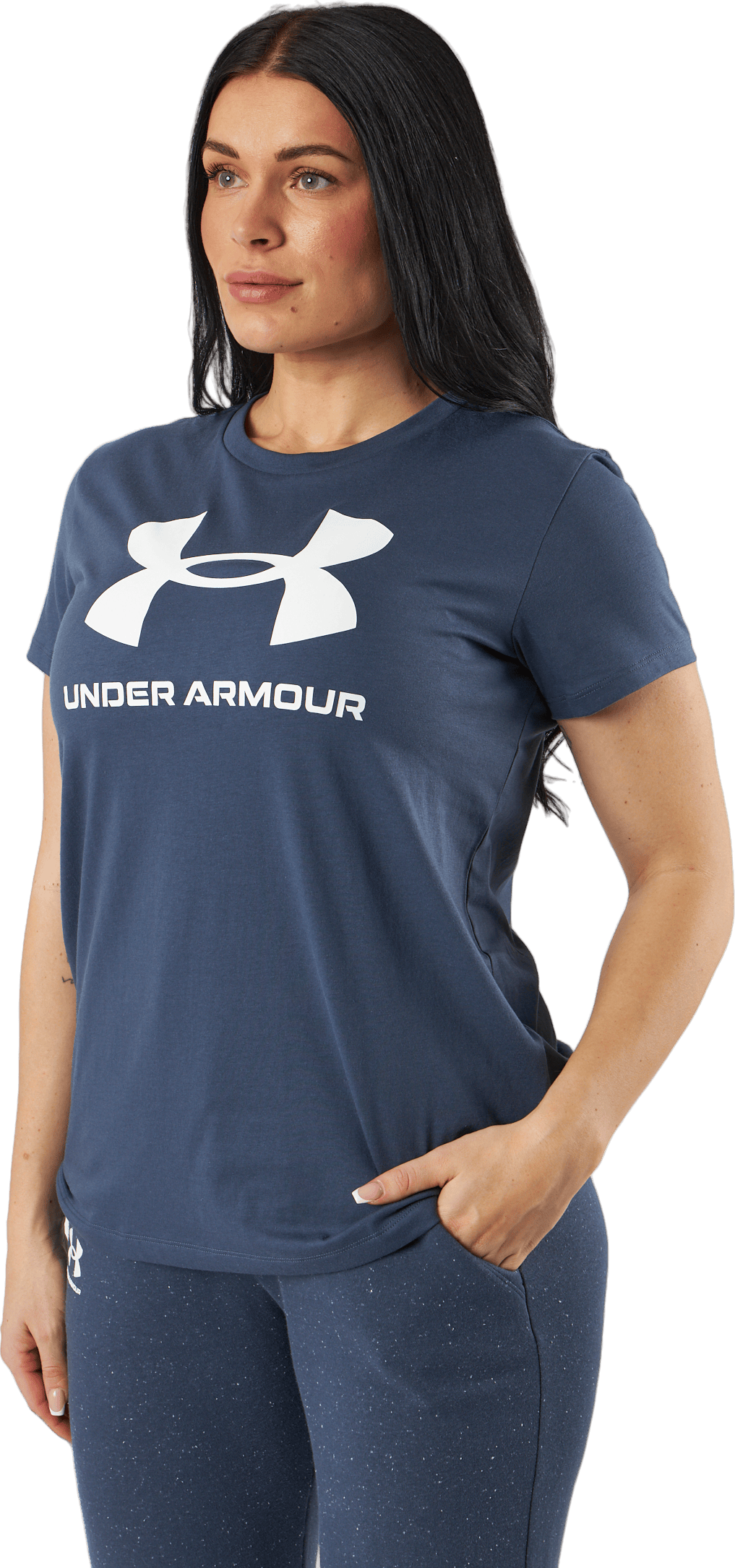 Ua Sportstyle Logo Ss Downpour Gray - Bild 2