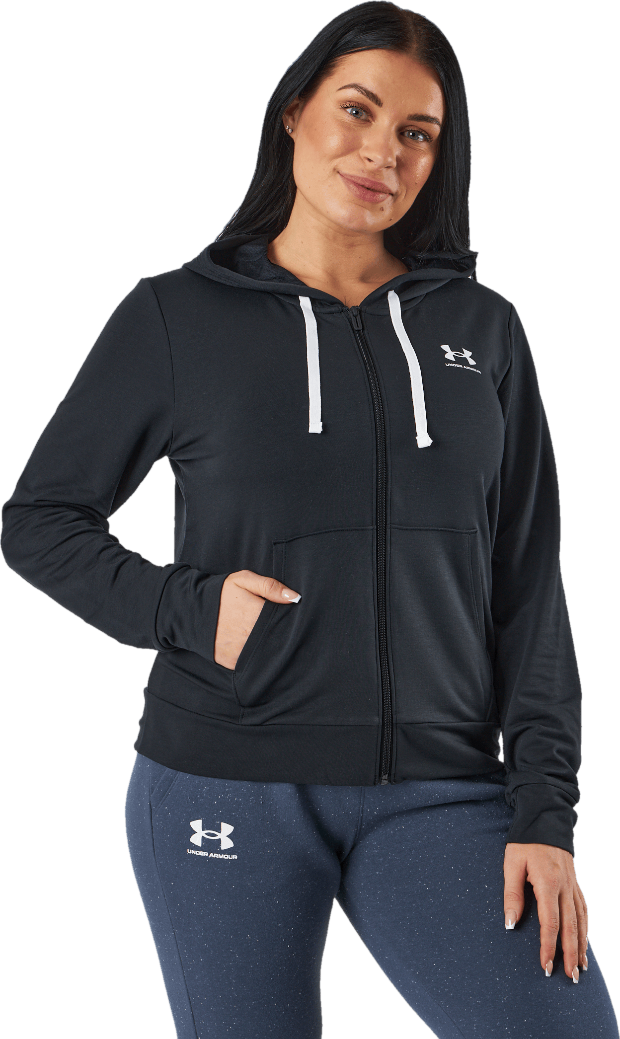 Rival Terry Fz Hoodie Black - Bild 2