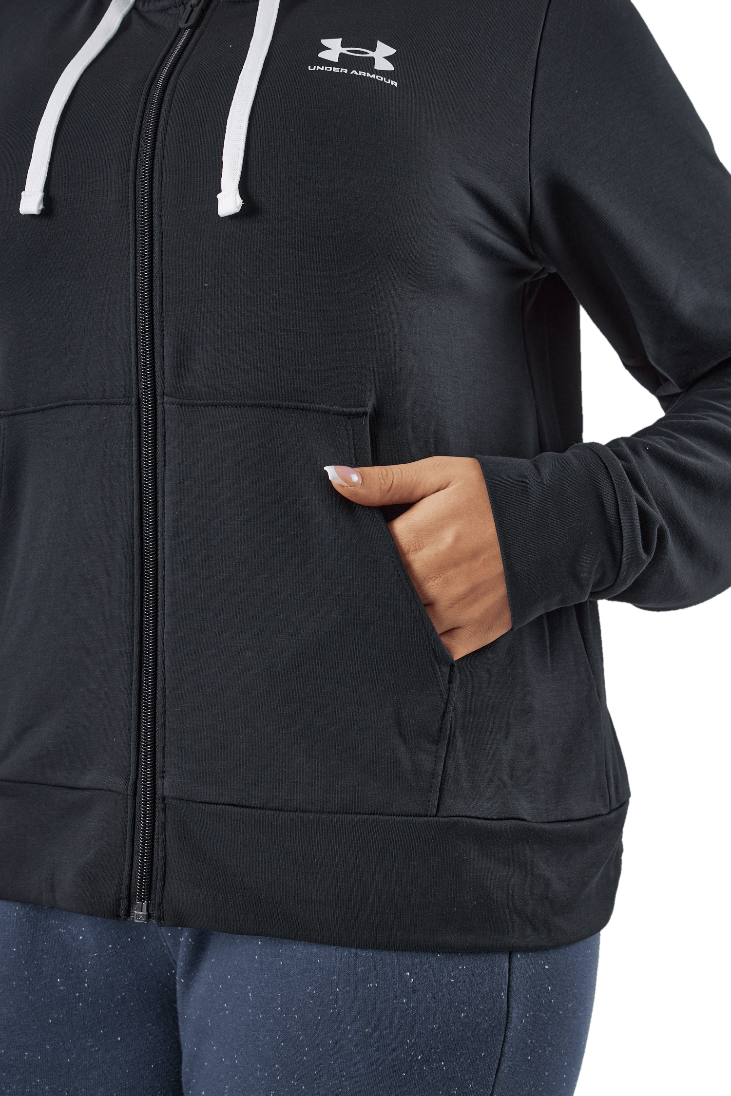 Rival Terry Fz Hoodie Black - Bild 5