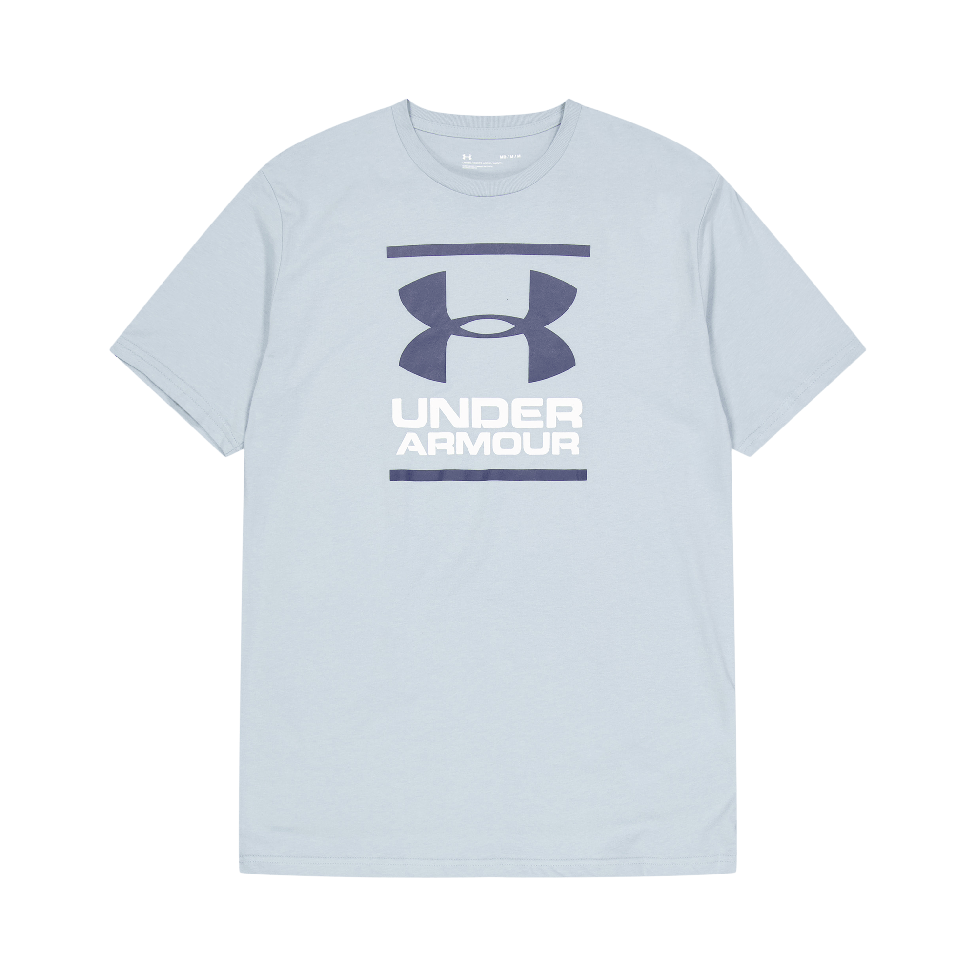 Ua Gl Foundation Ss Harbor Blue, Male, Klær, T skjorte, Trening, Hvit, S