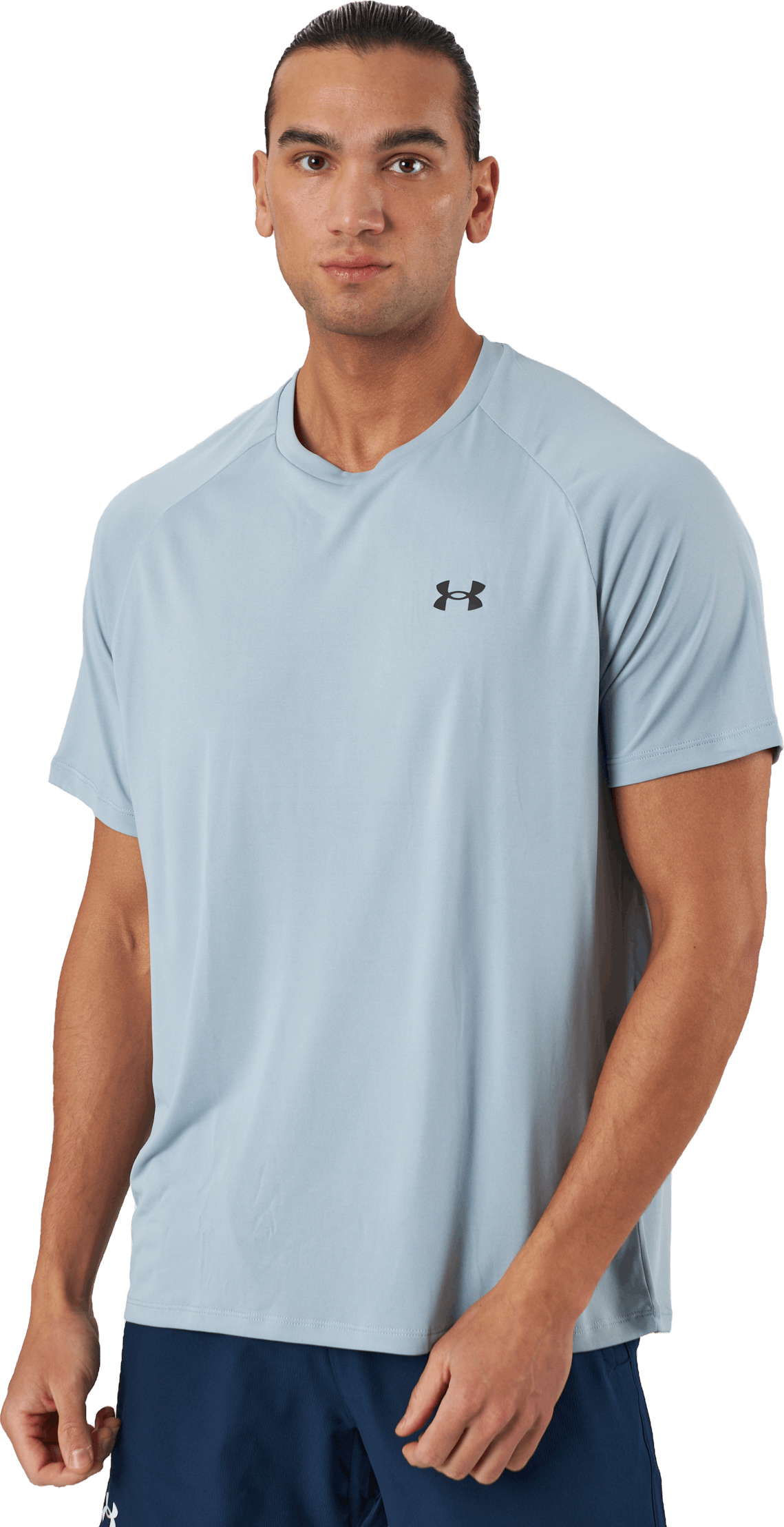Ua Tech 2.0 Ss Tee Harbor Blue, Male, Apparels, T-shirt, Workout, Blue, XL