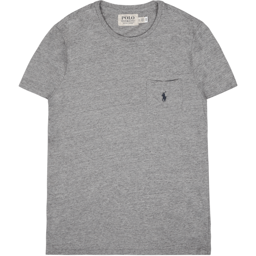 Custom Slim Fit Jersey Pocket T-Shirt Dark Vintage Heather