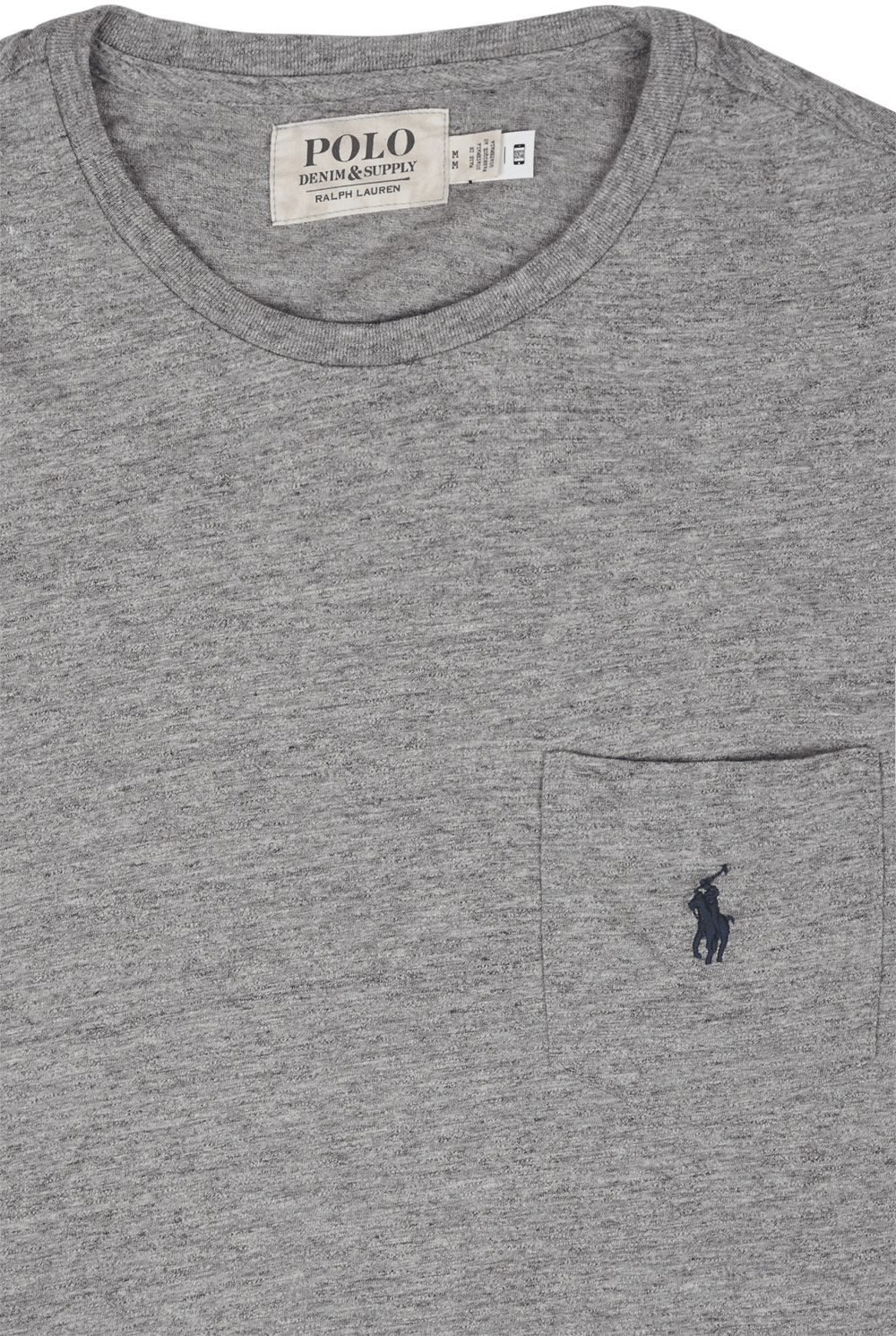 Custom Slim Fit Jersey Pocket T-Shirt Dark Vintage Heather - Bild 3