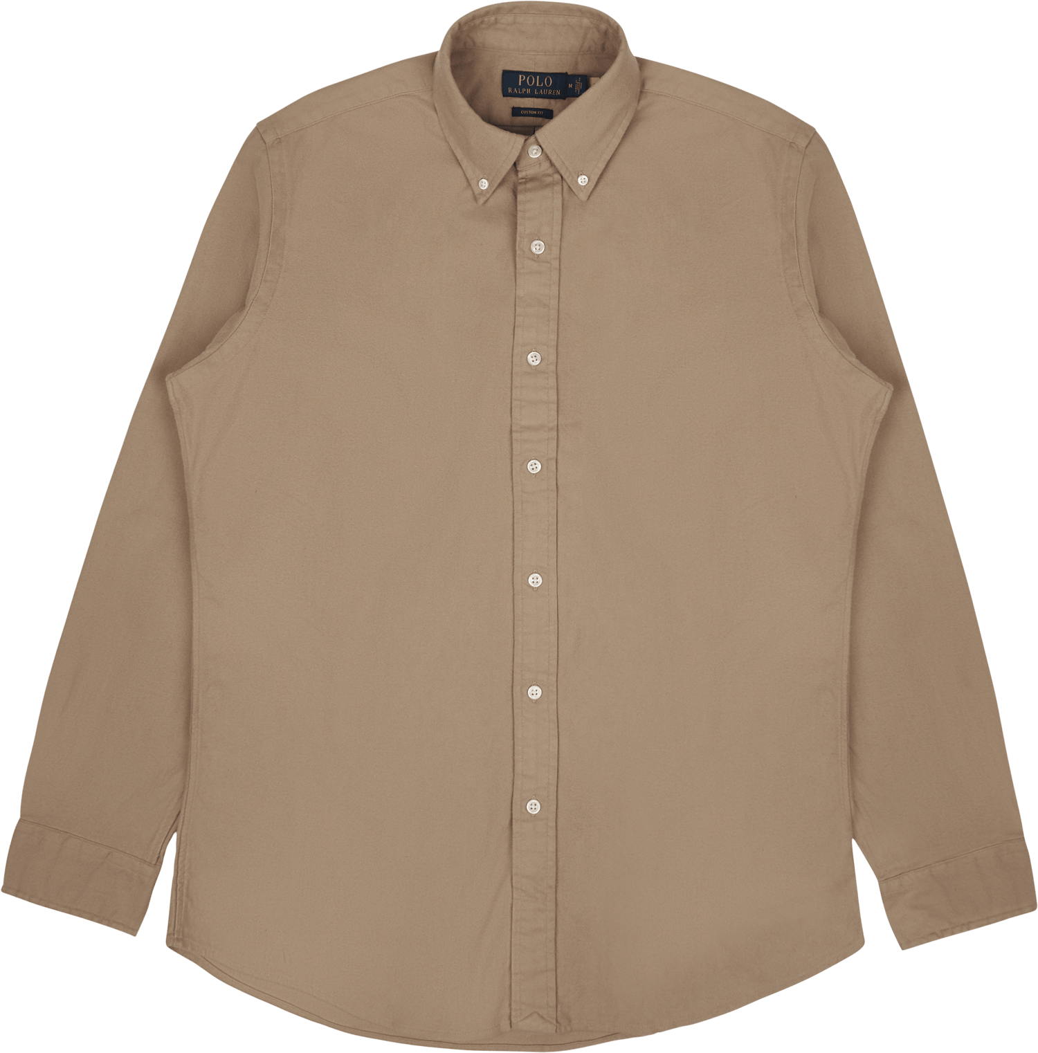 Custom Fit Flannel Shirt Vintage Khaki