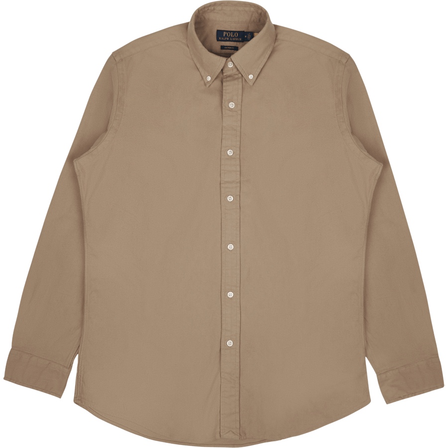Custom Fit Flannel Shirt Vintage Khaki
