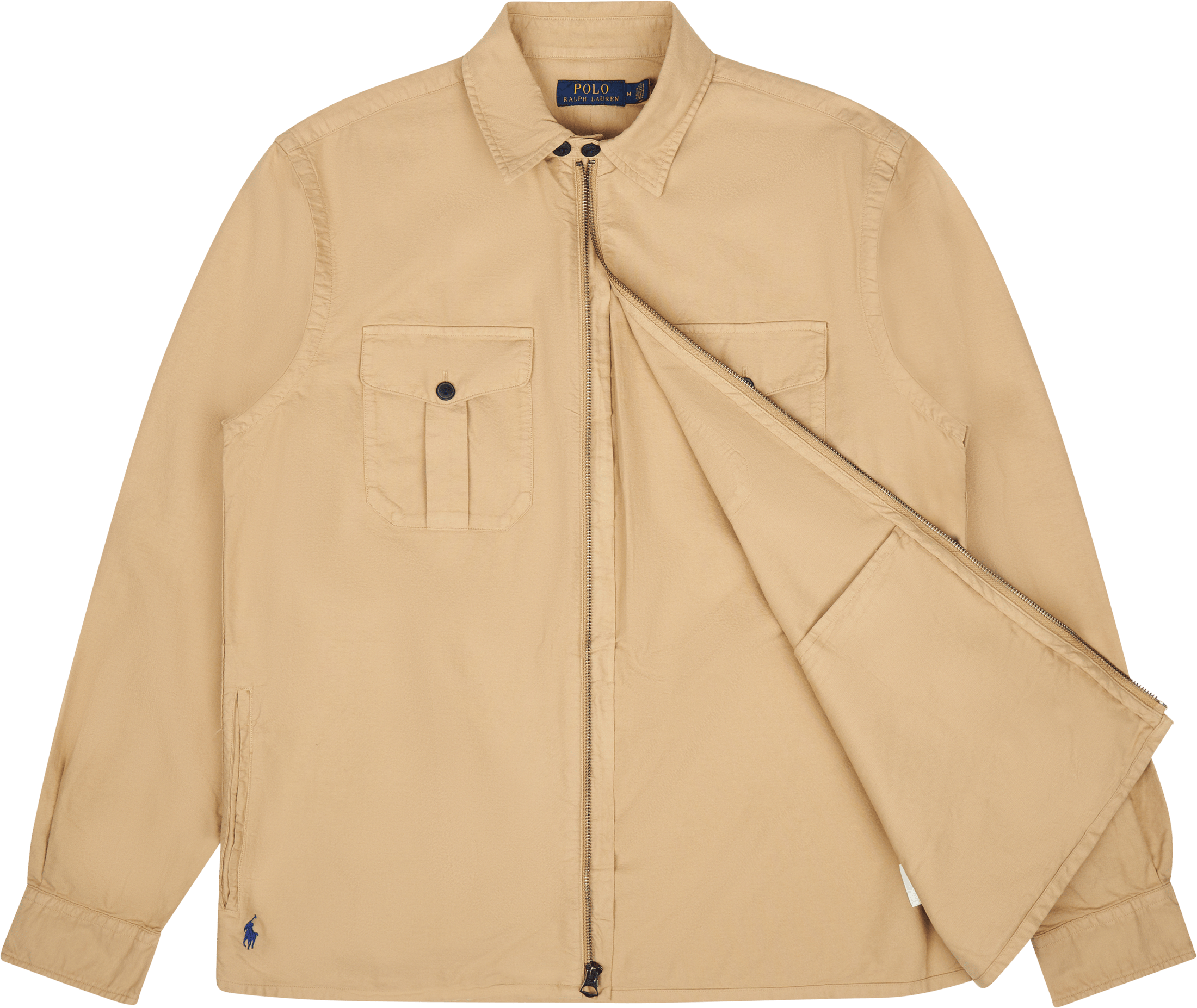 Garment-Dyed Oxford Overshirt Surrey Tan - Bild 4