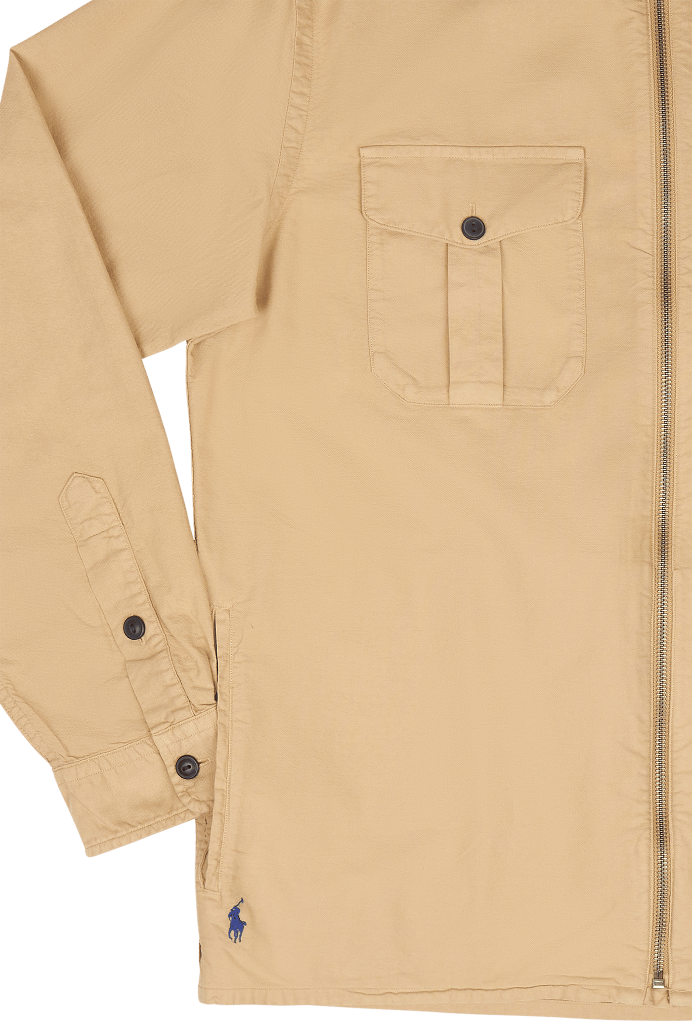 Garment-Dyed Oxford Overshirt Surrey Tan - Bild 5